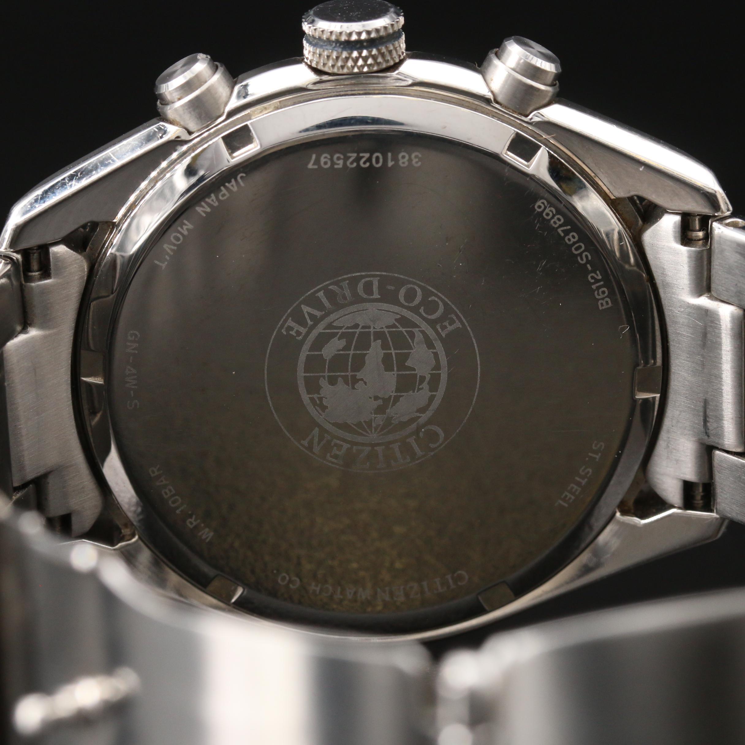 Citizen Eco-Drive Chrongograph Stainless Steel Watch