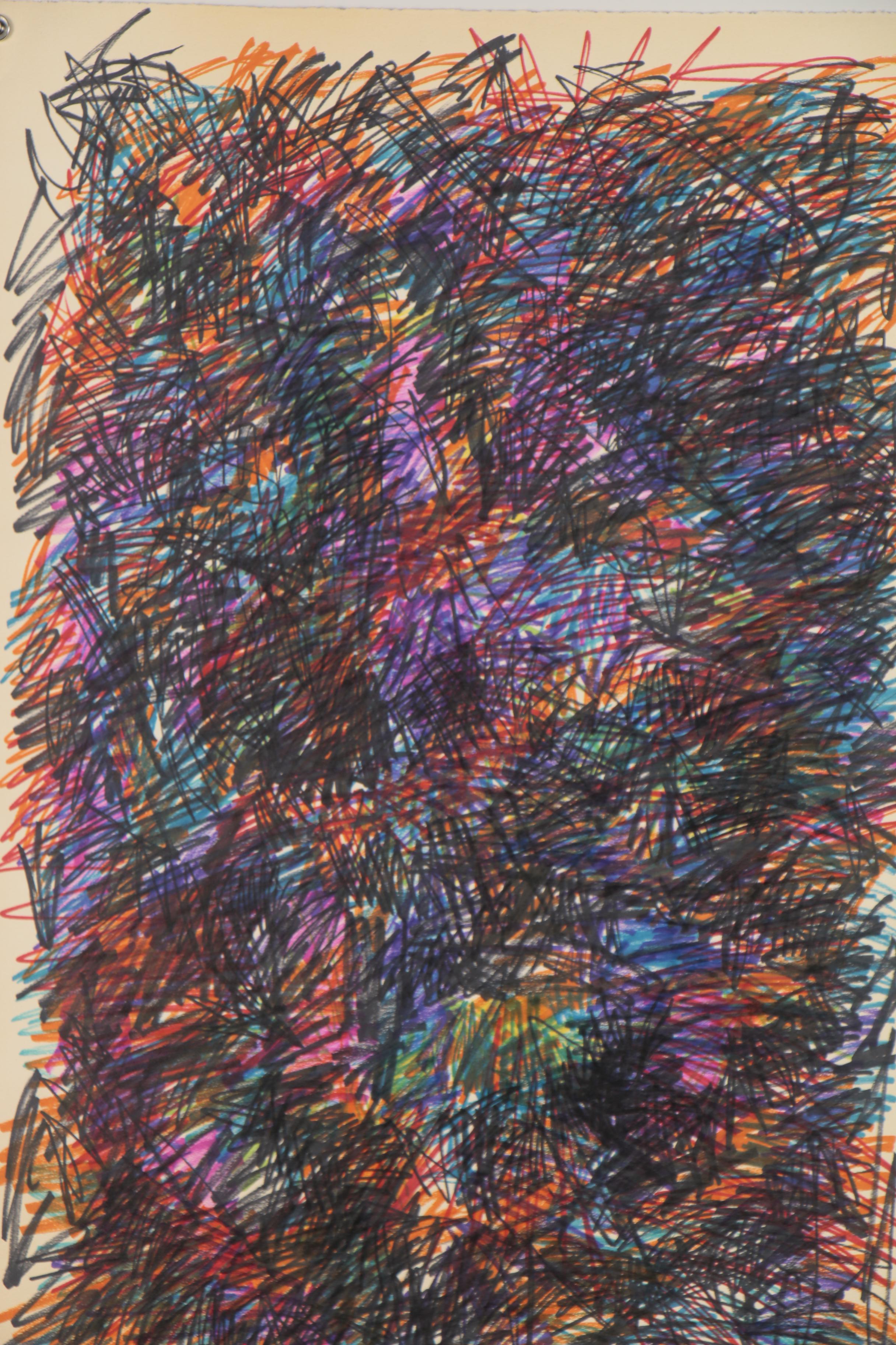 Marjorie Shaw Kubach Abstract Ink Drawing, 1964