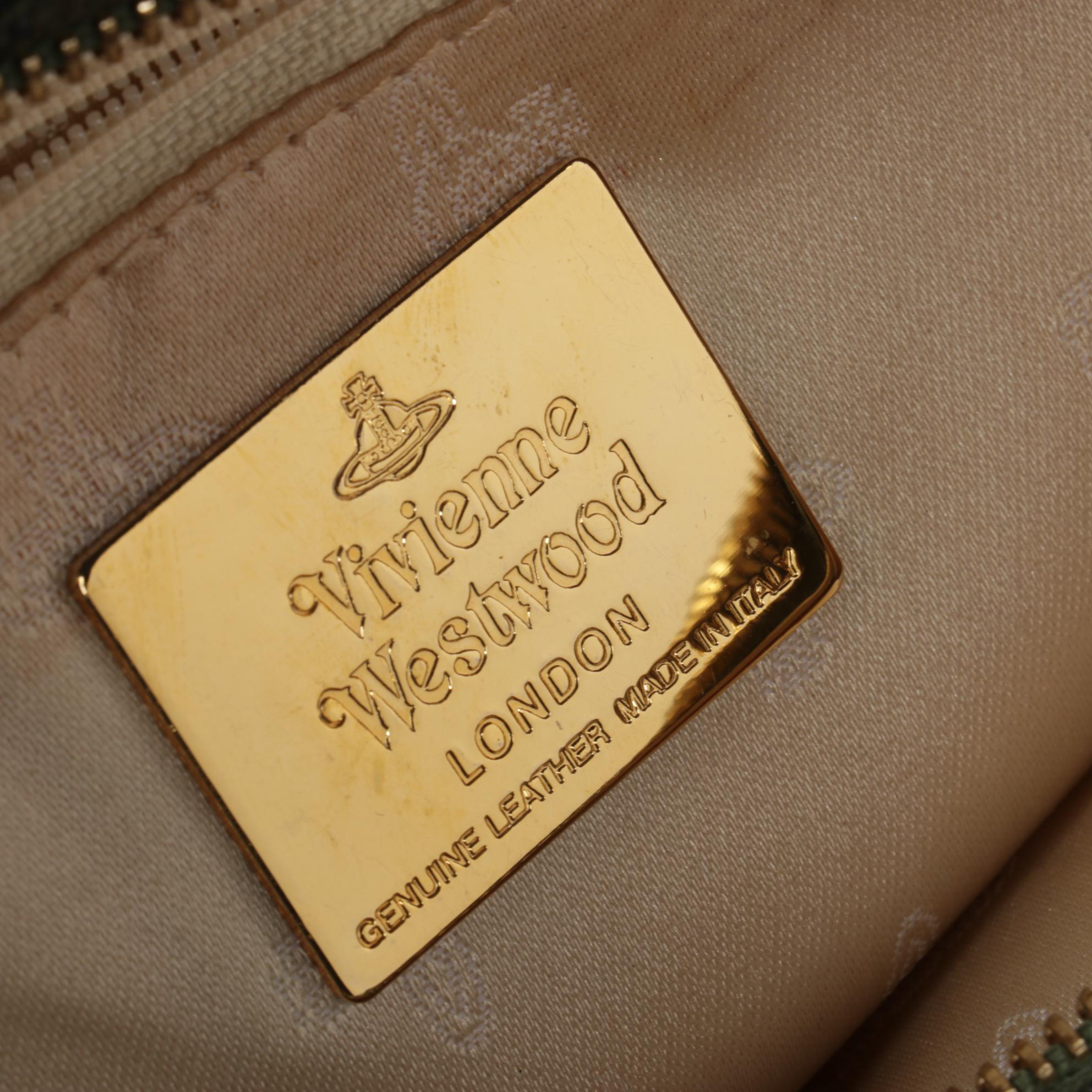 Vivienne Westwood Small Yasmine Derby Bag in Tartan Plaid Vegan Leather