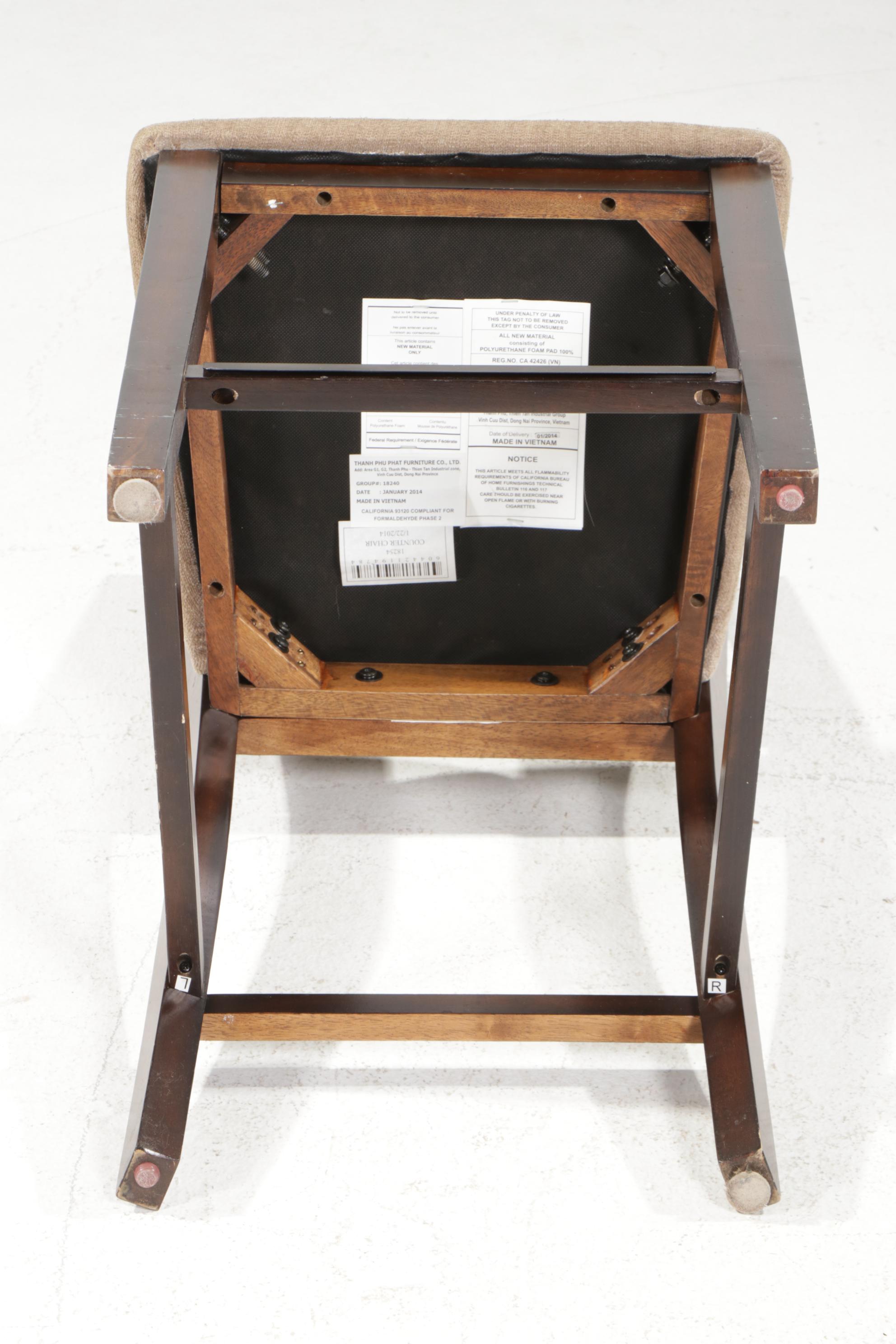 Winners Only Counter Height Expandable Trestle Table and Bench with Chairs