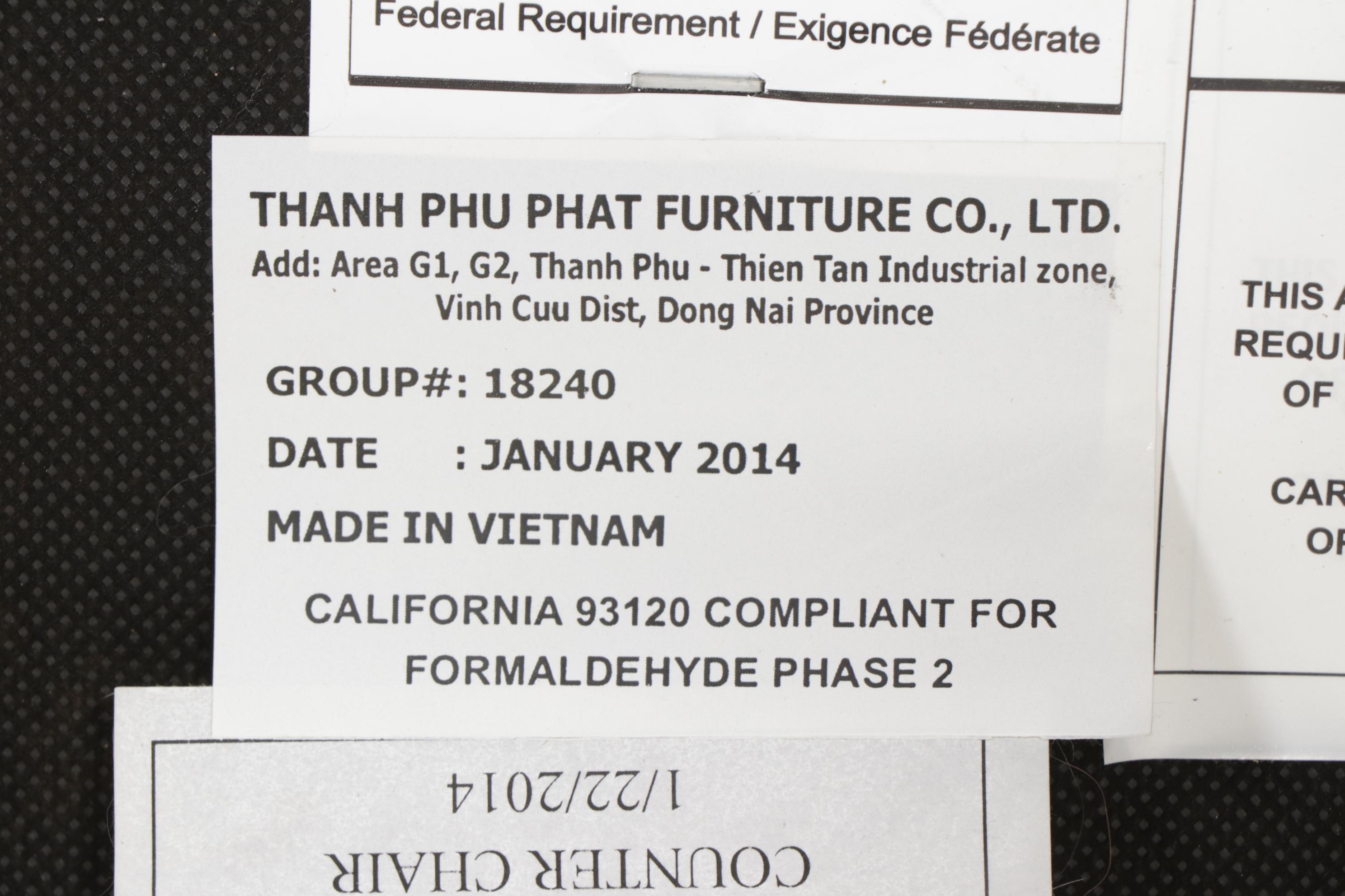 Winners Only Counter Height Expandable Trestle Table and Bench with Chairs