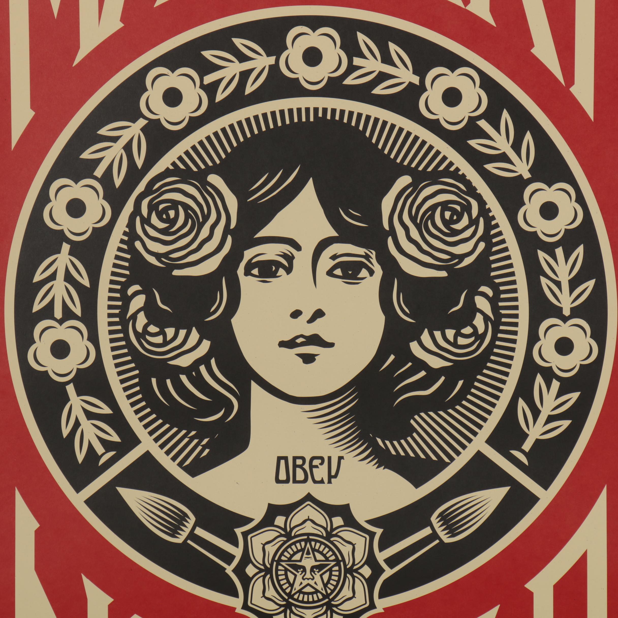 Shepard Fairey Offset Print "Make Art Not War" 2021