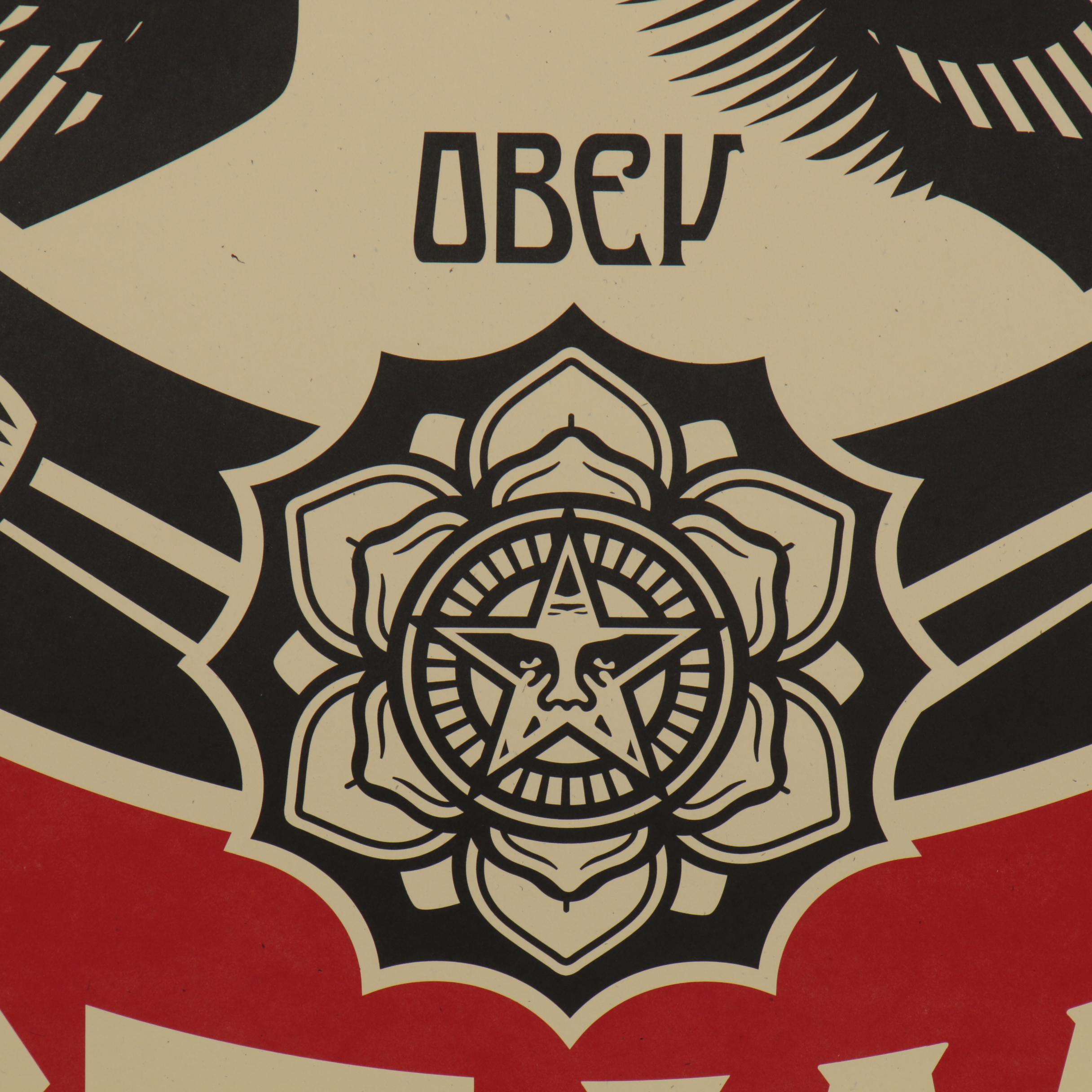 Shepard Fairey Offset Print "Make Art Not War" 2021