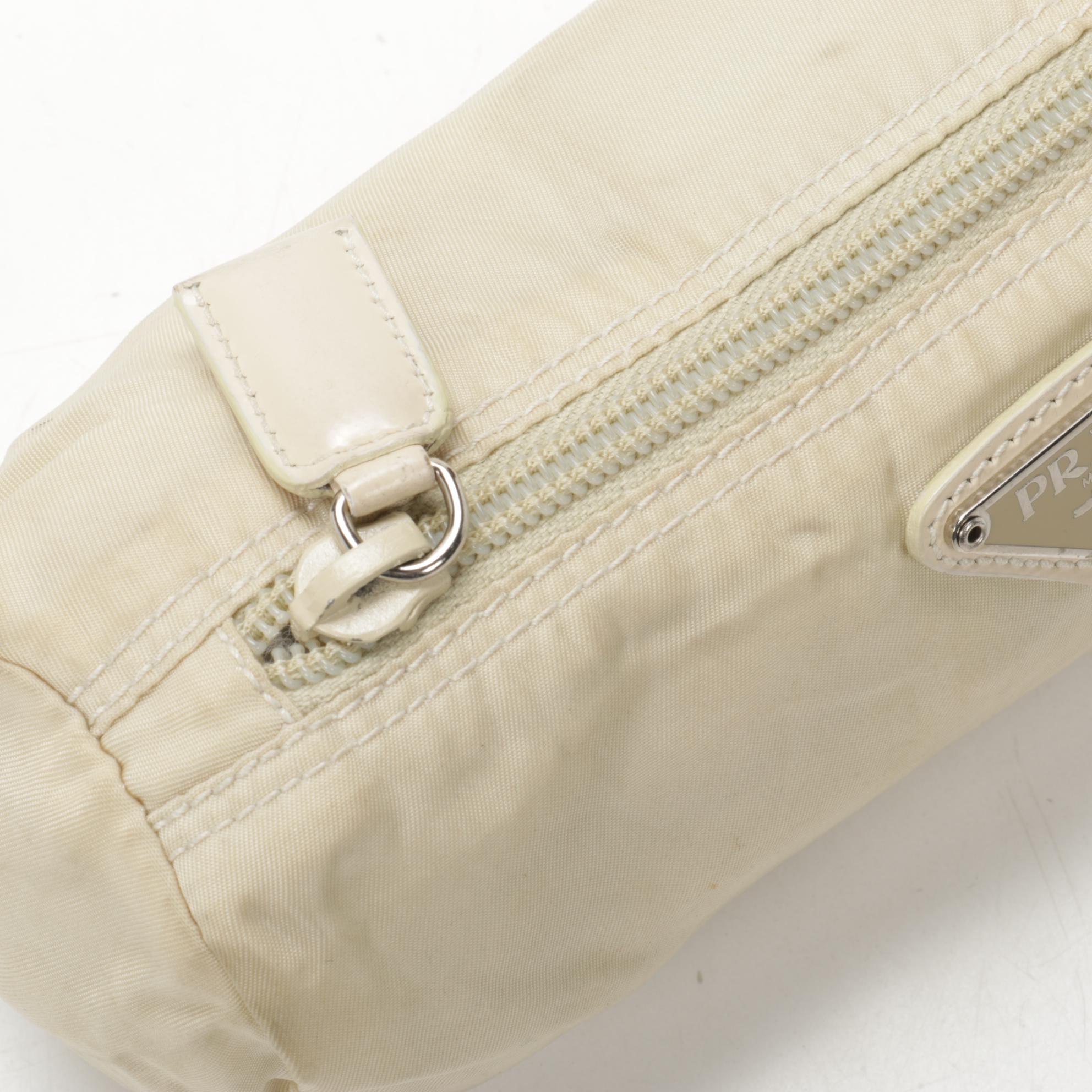 Prada Accessory Pouch in Ivory Tessuto Nylon