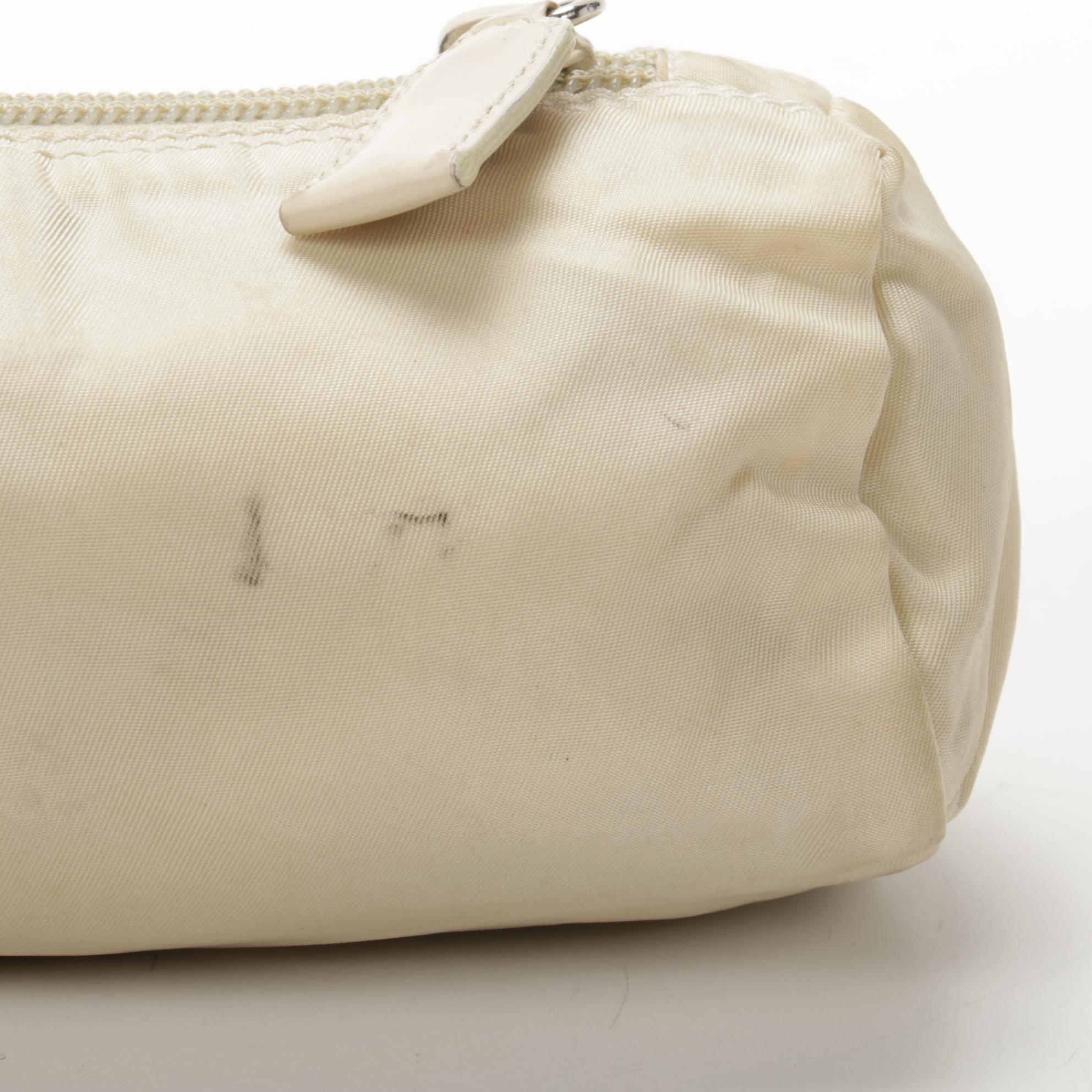 Prada Accessory Pouch in Ivory Tessuto Nylon