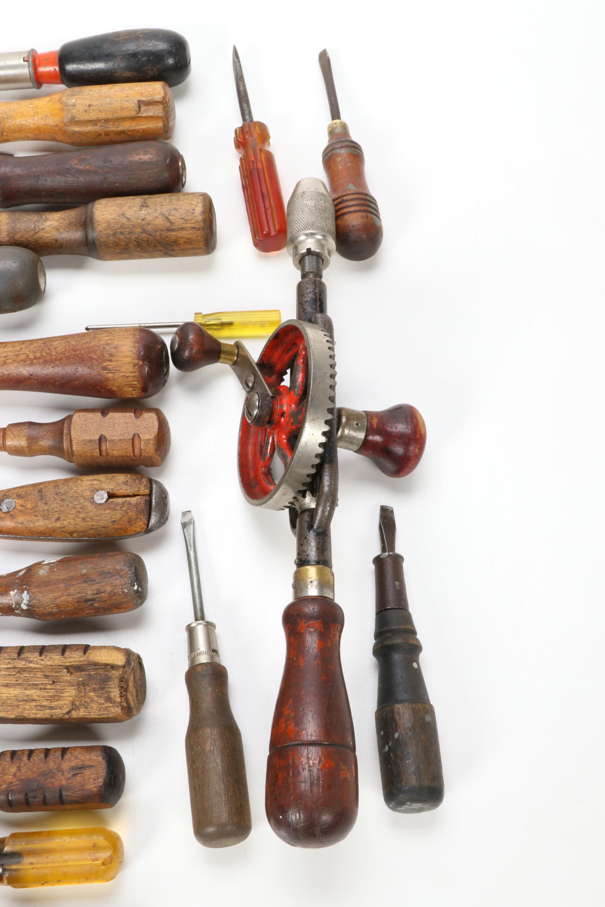 Miller's Falls, Yankee, Dunlap, Kastar, & Other Wooden Vintage Hand Tools