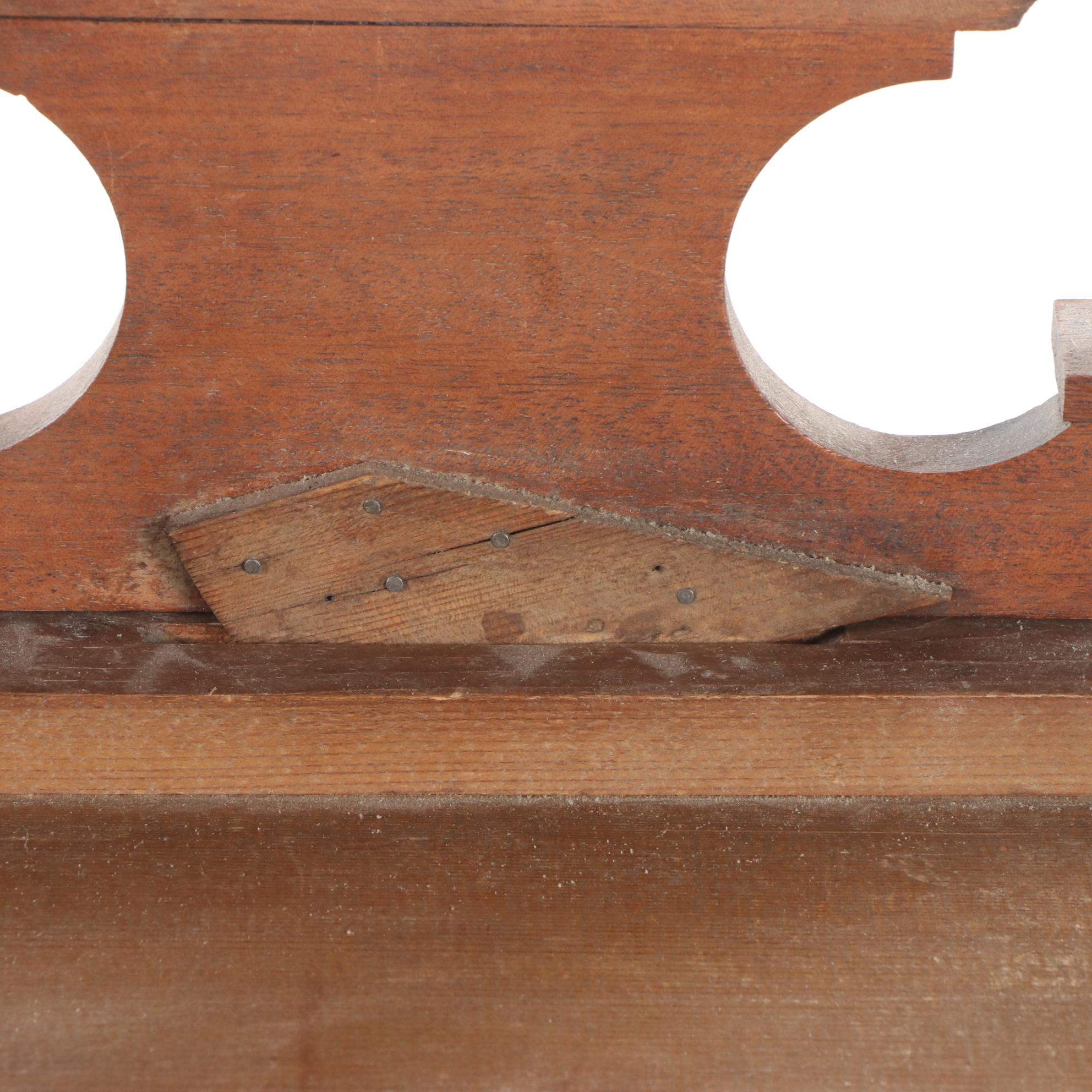 German Brass-Mounted Walnut Regulator Wall Clock, Early 20th Century