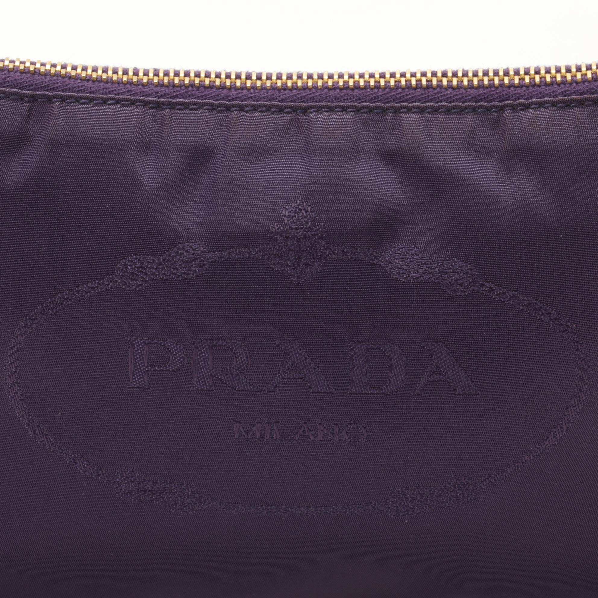 Prada Pochette in Purple Canapa Nylon