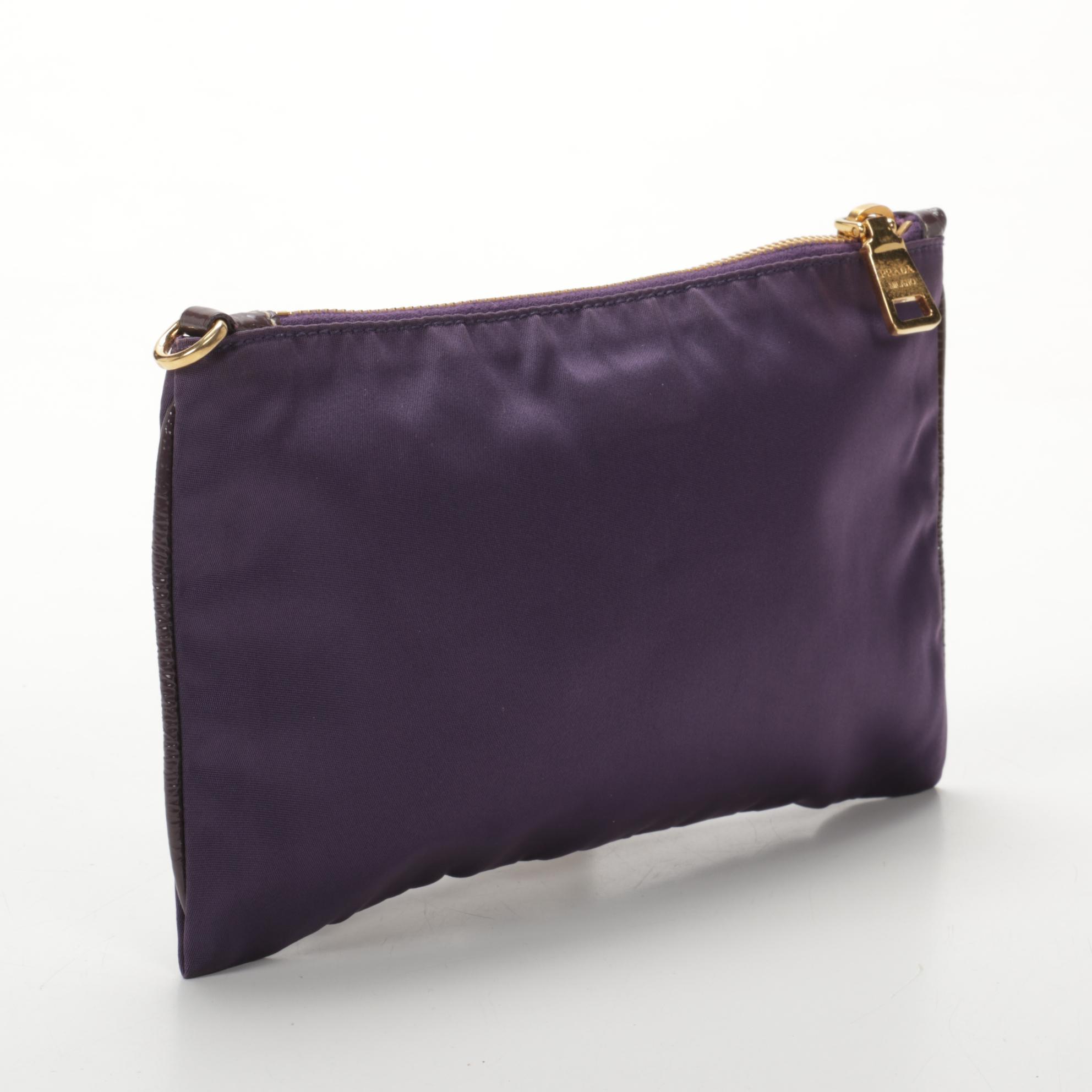 Prada Pochette in Purple Canapa Nylon