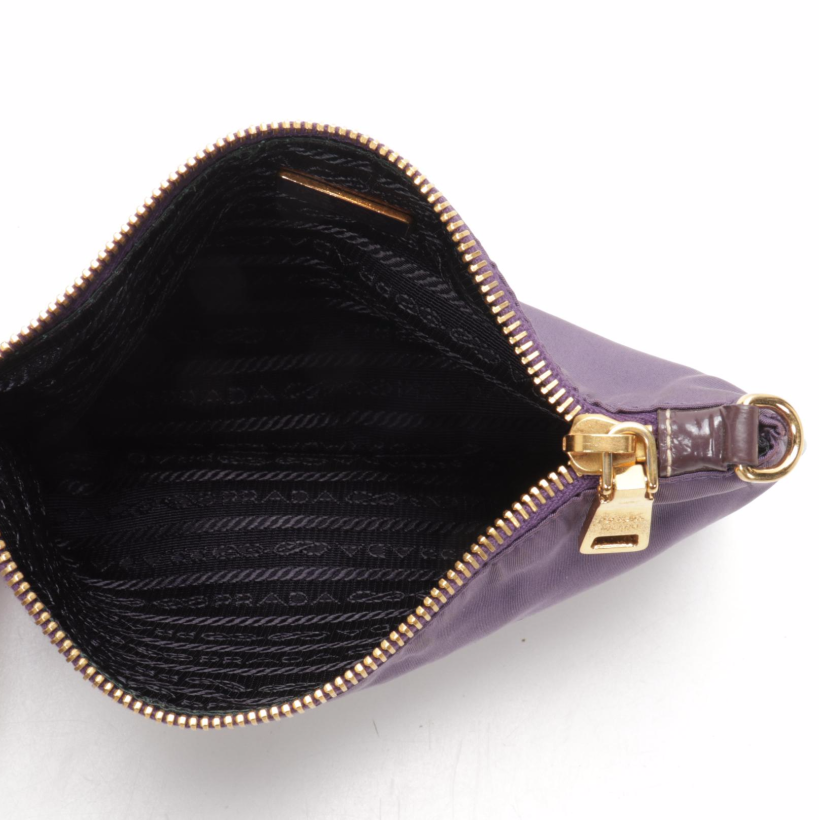 Prada Pochette in Purple Canapa Nylon