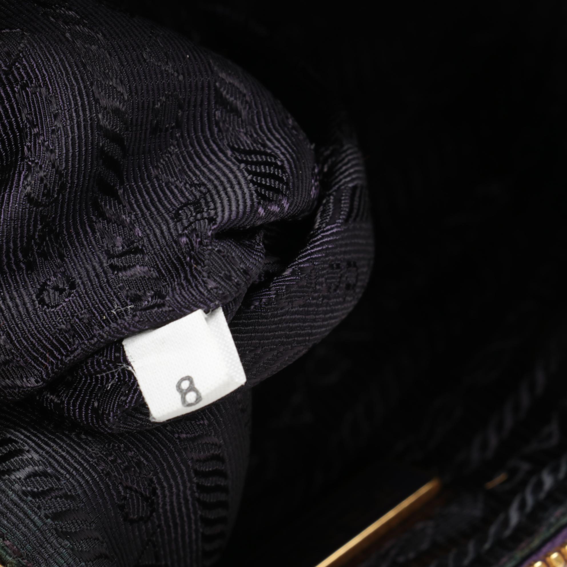 Prada Pochette in Purple Canapa Nylon