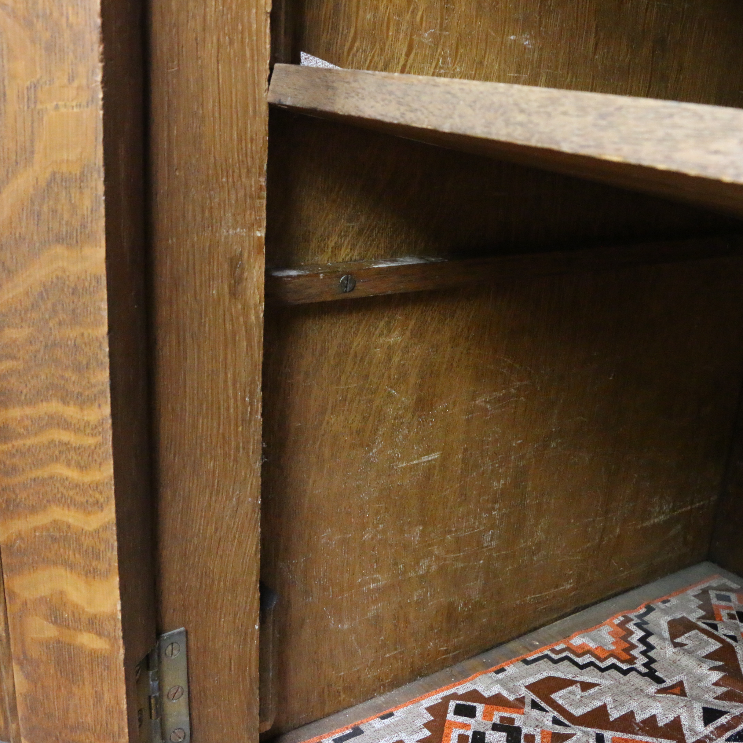 Arts and Crafts Oak Mirror Back Sideboard, circa 1910