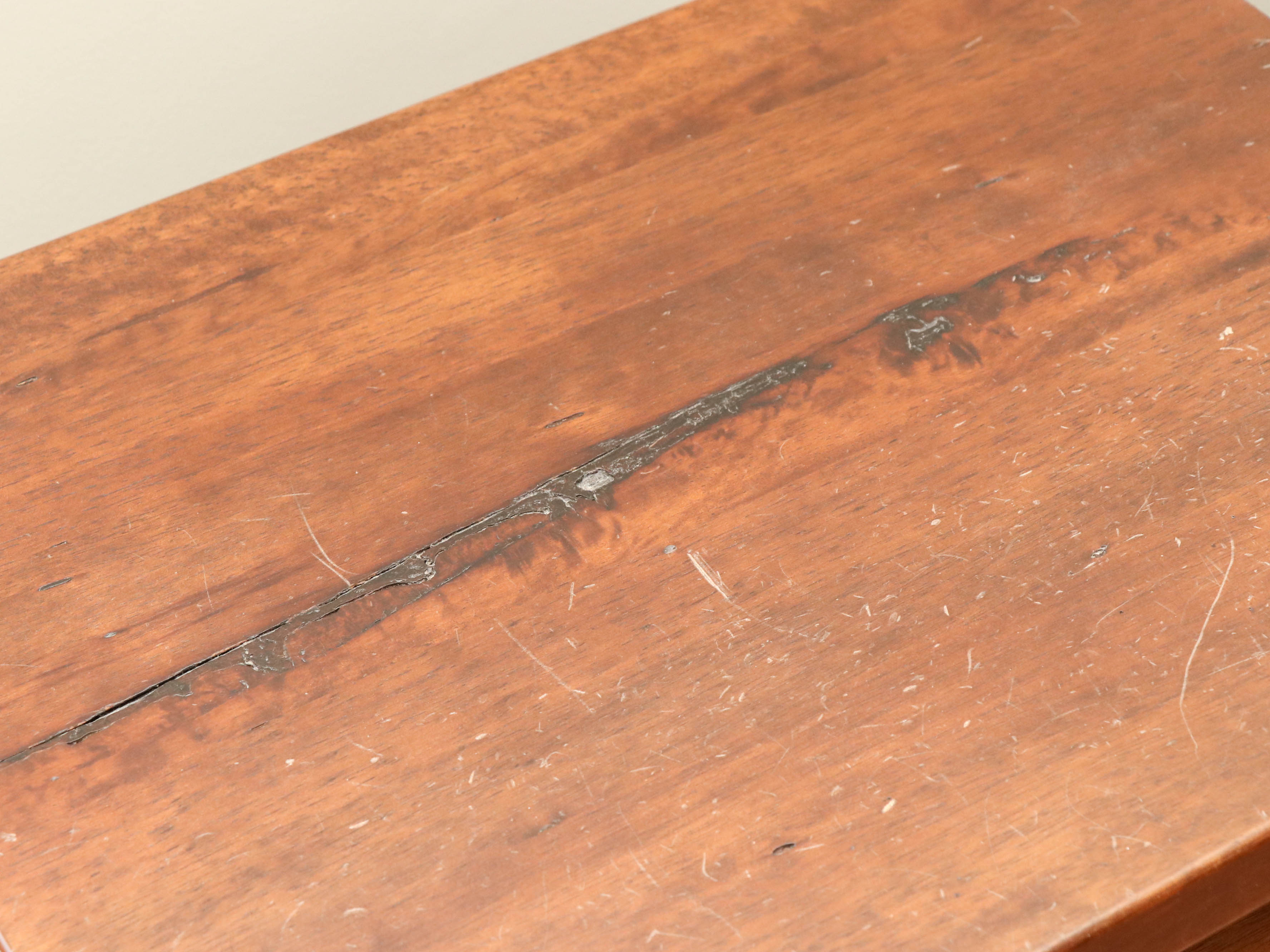 Pair of Pottery Barn "Sumatra" Mahogany-Stained Hardwood Nightstands