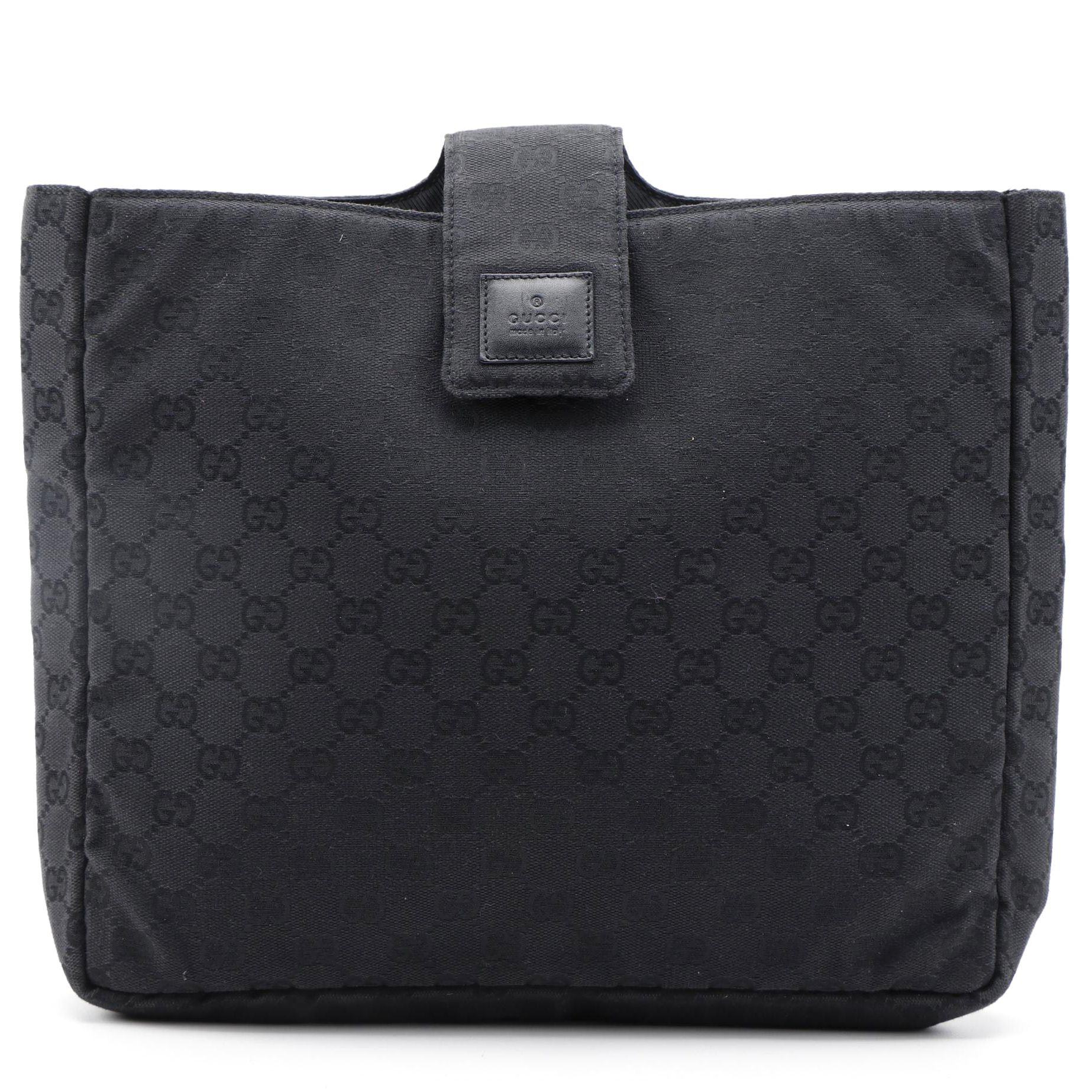Gucci GG Black Canvas Tech Case