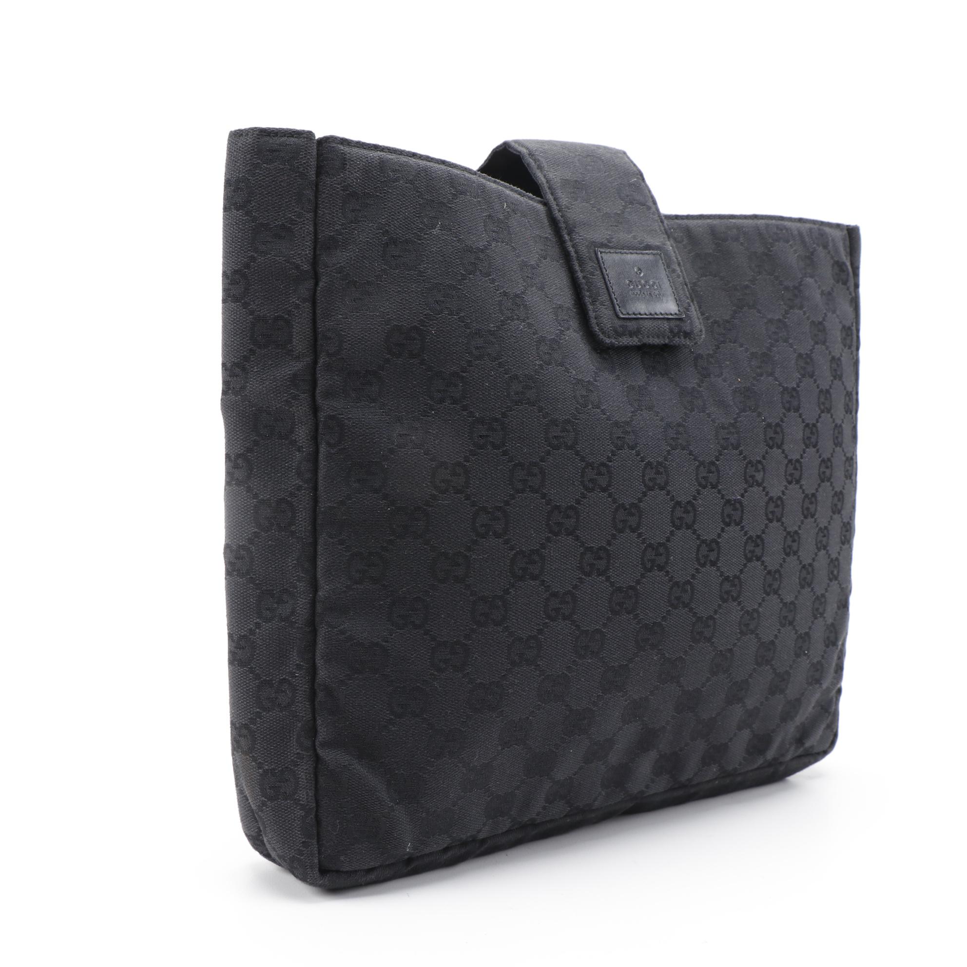 Gucci GG Black Canvas Tech Case