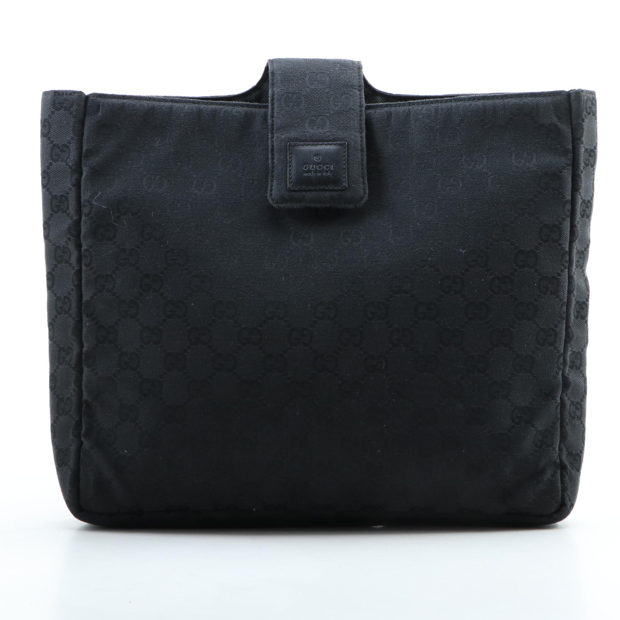 Gucci GG Black Canvas Tech Case