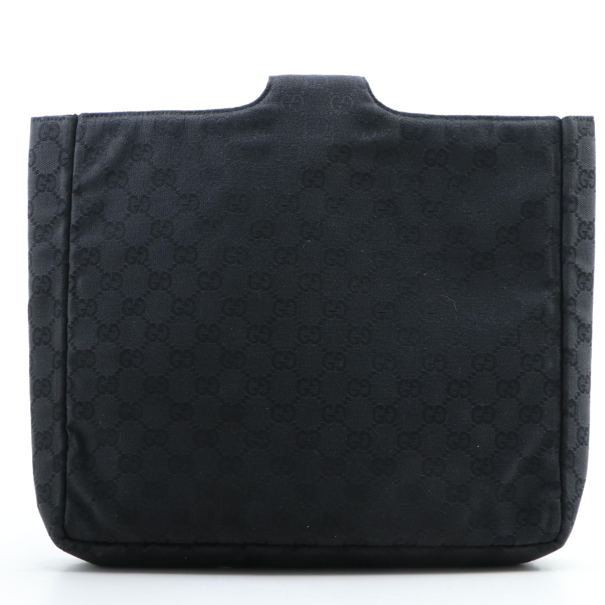 Gucci GG Black Canvas Tech Case