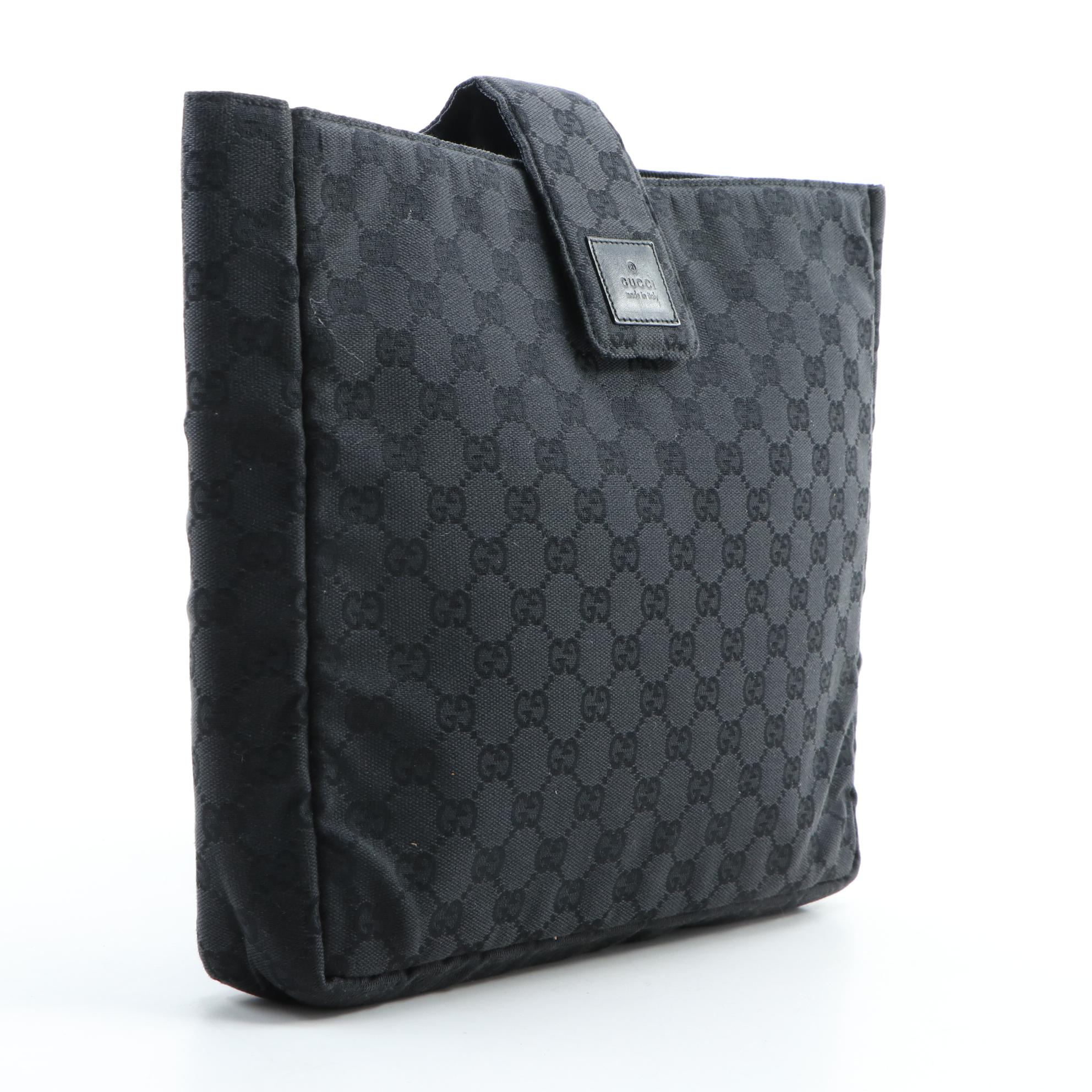 Gucci GG Black Canvas Tech Case