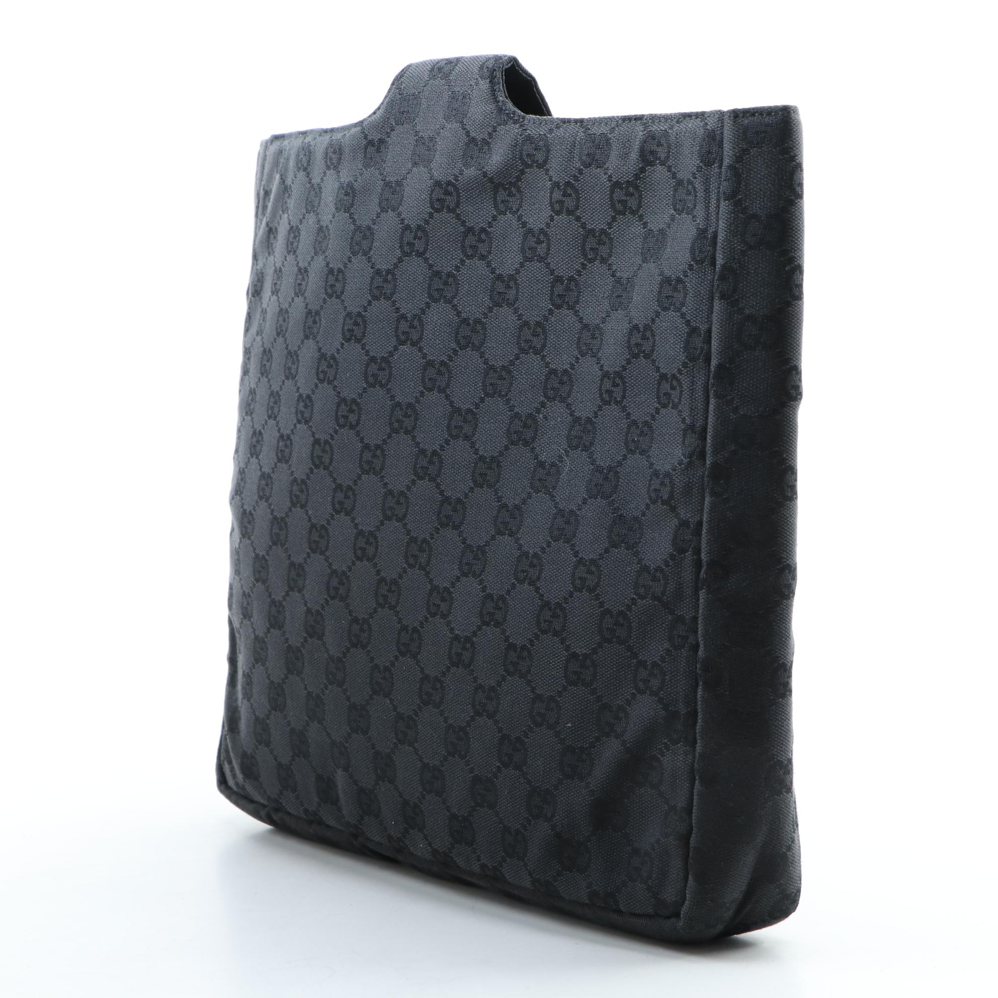 Gucci GG Black Canvas Tech Case