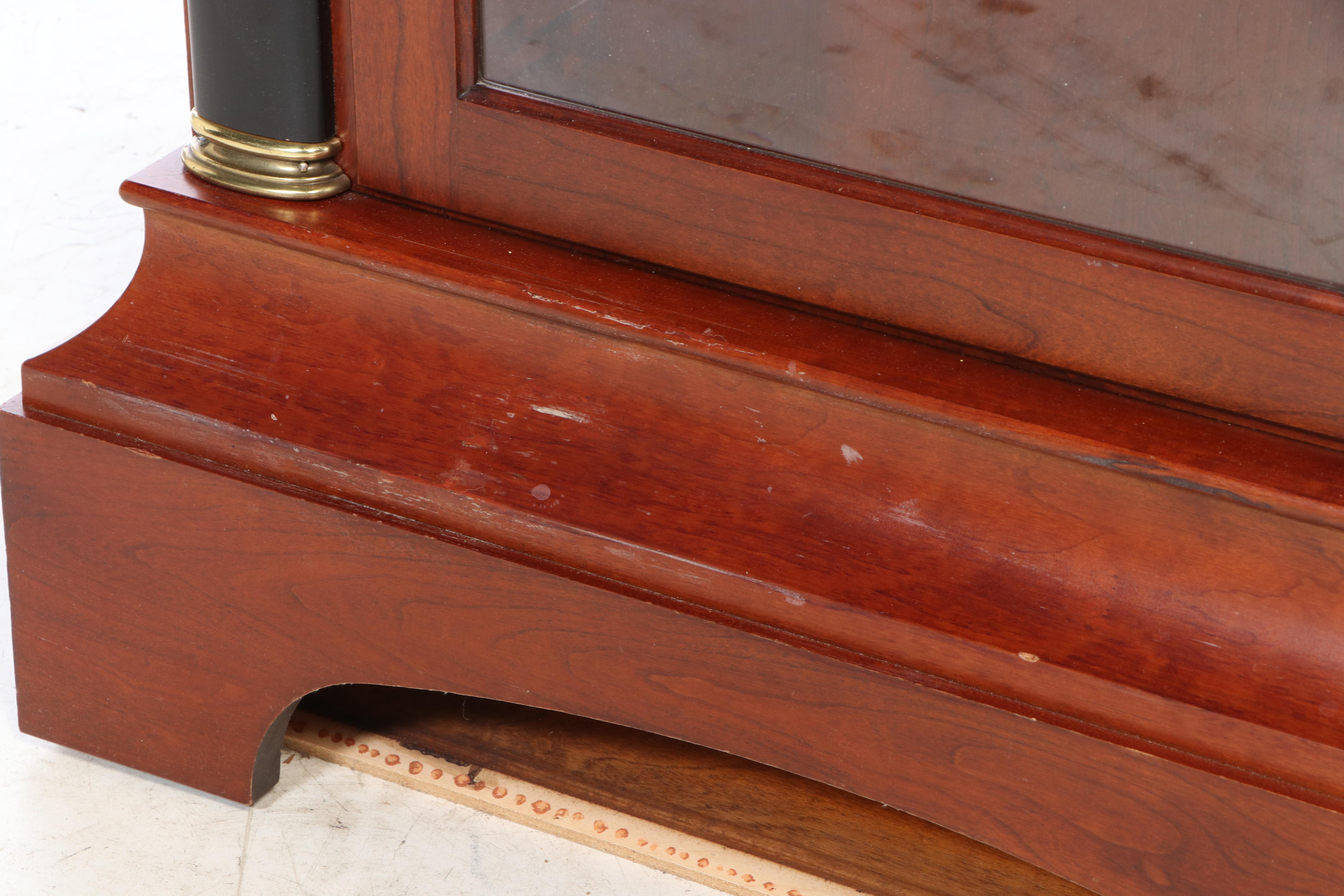 Sligh "Metropolitan" Empire Style Cherry Wood Grandfather Clock