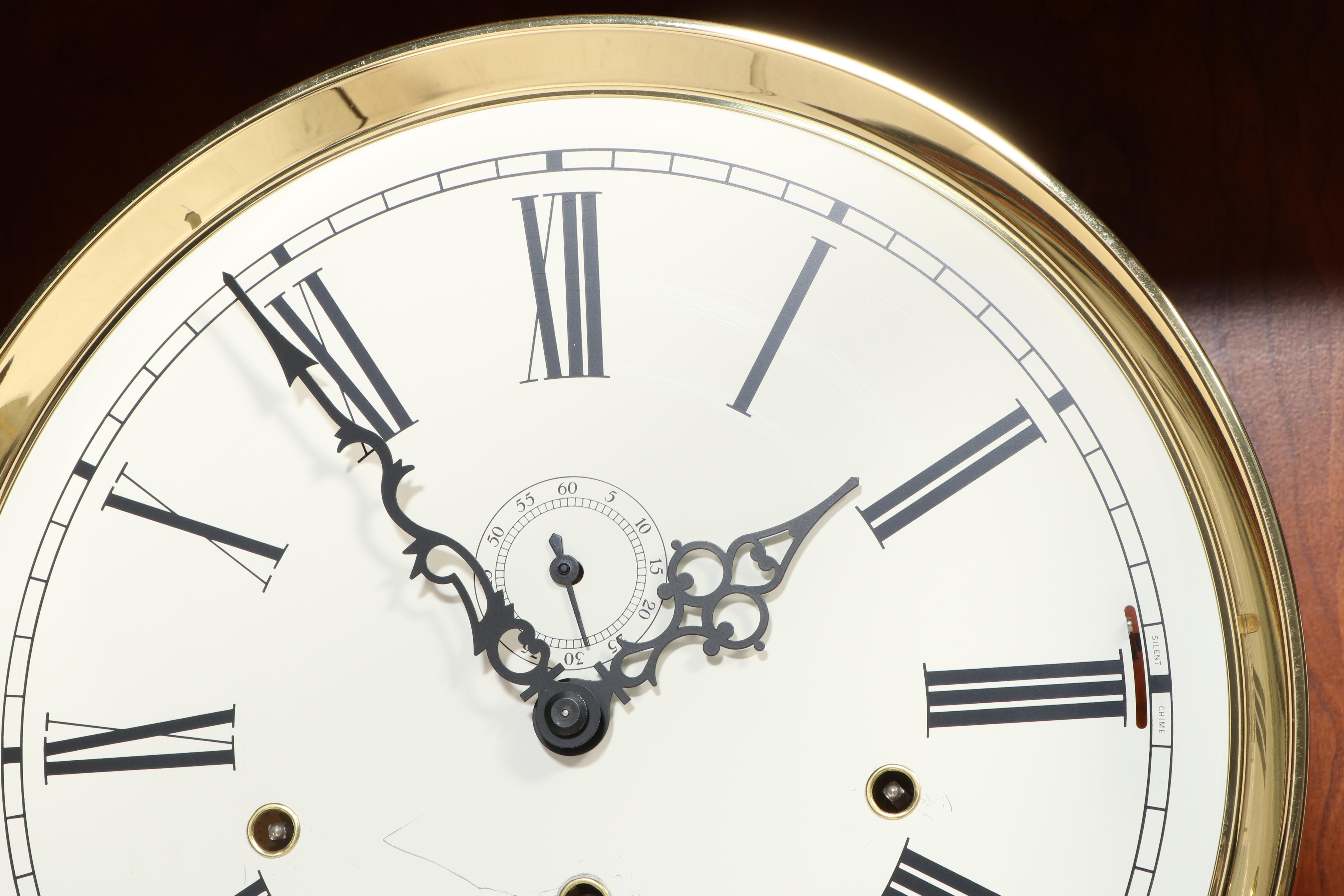 Sligh "Metropolitan" Empire Style Cherry Wood Grandfather Clock