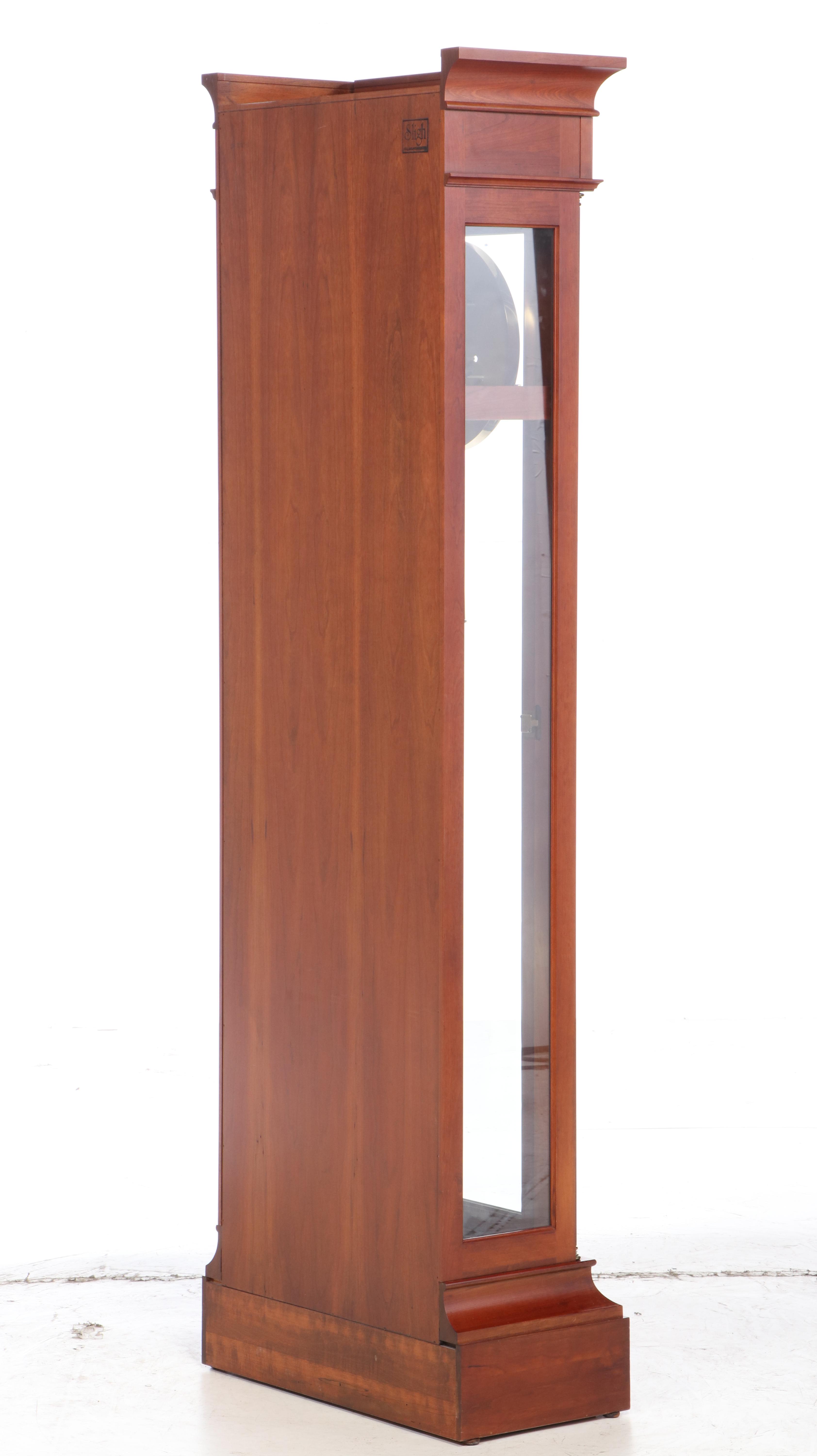 Sligh "Metropolitan" Empire Style Cherry Wood Grandfather Clock