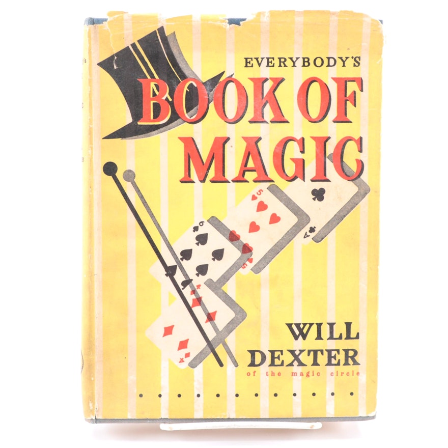 First Edition, First Printing "Everybody's Book of Magic" by Will Dexter, 1956