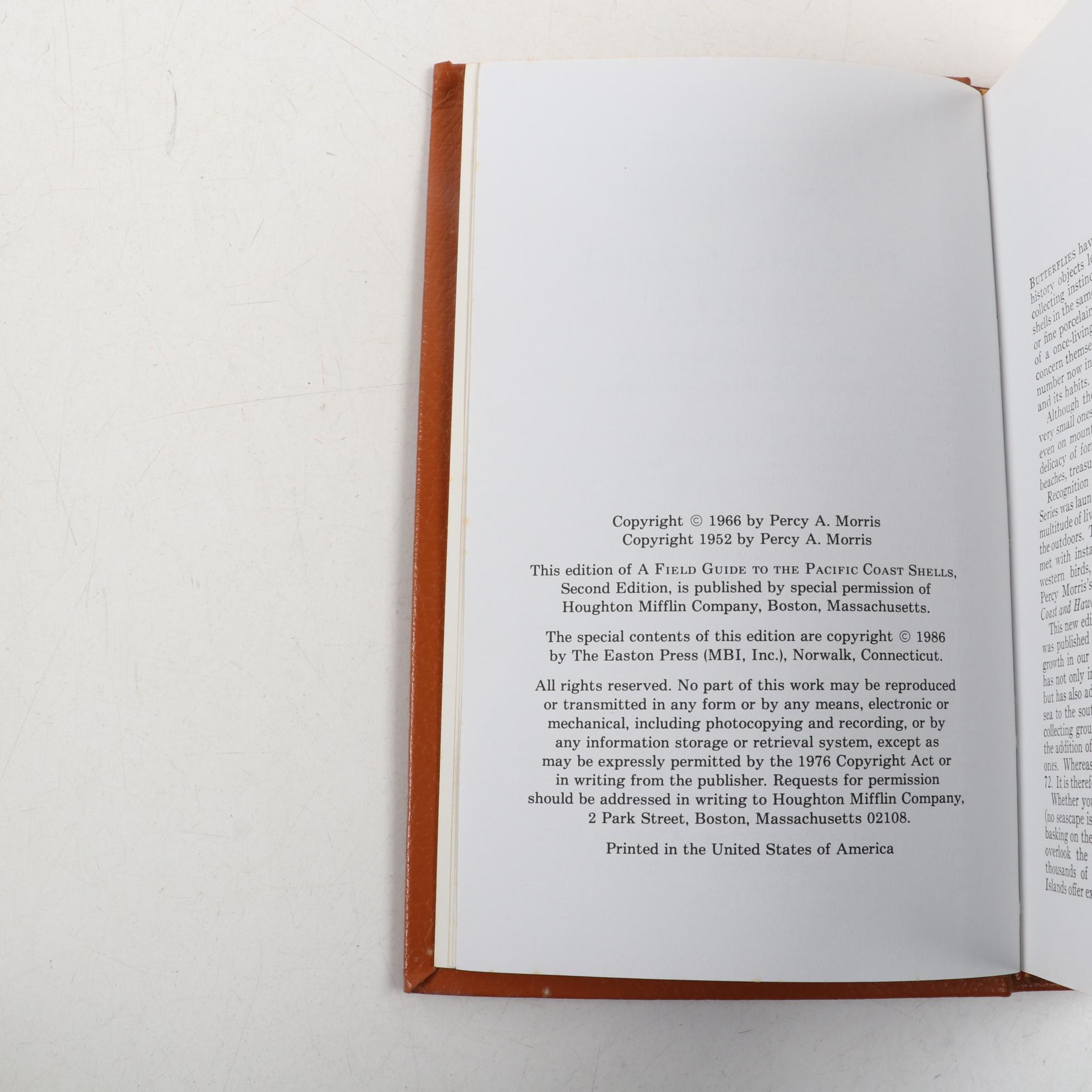 Easton Press Roger Tory Peterson Field Guides Series on Fish and Seashells