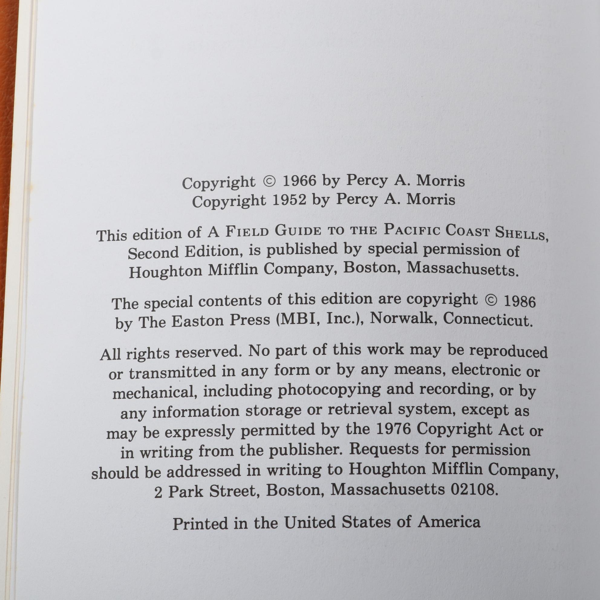 Easton Press Roger Tory Peterson Field Guides Series on Fish and Seashells