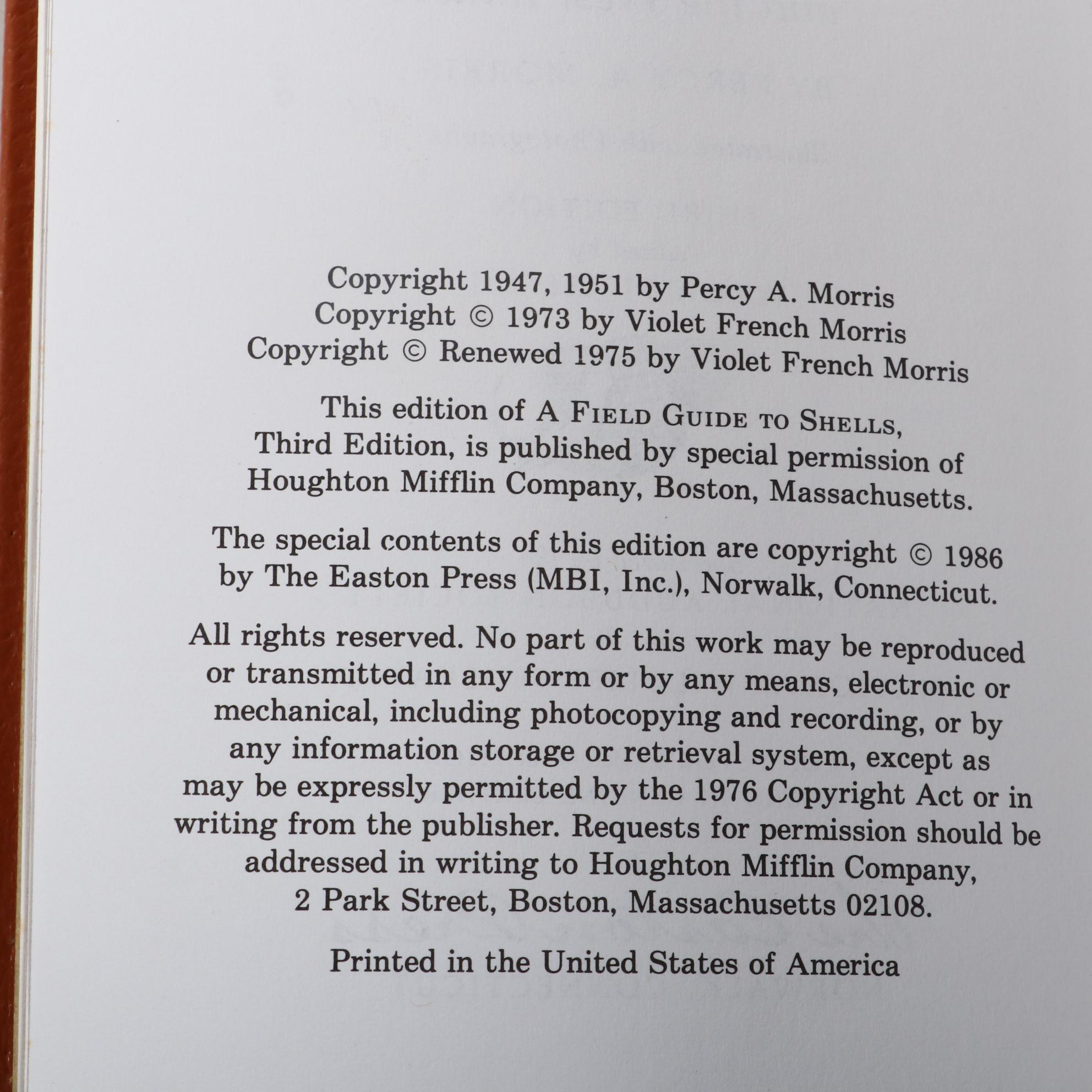 Easton Press Roger Tory Peterson Field Guides Series on Fish and Seashells