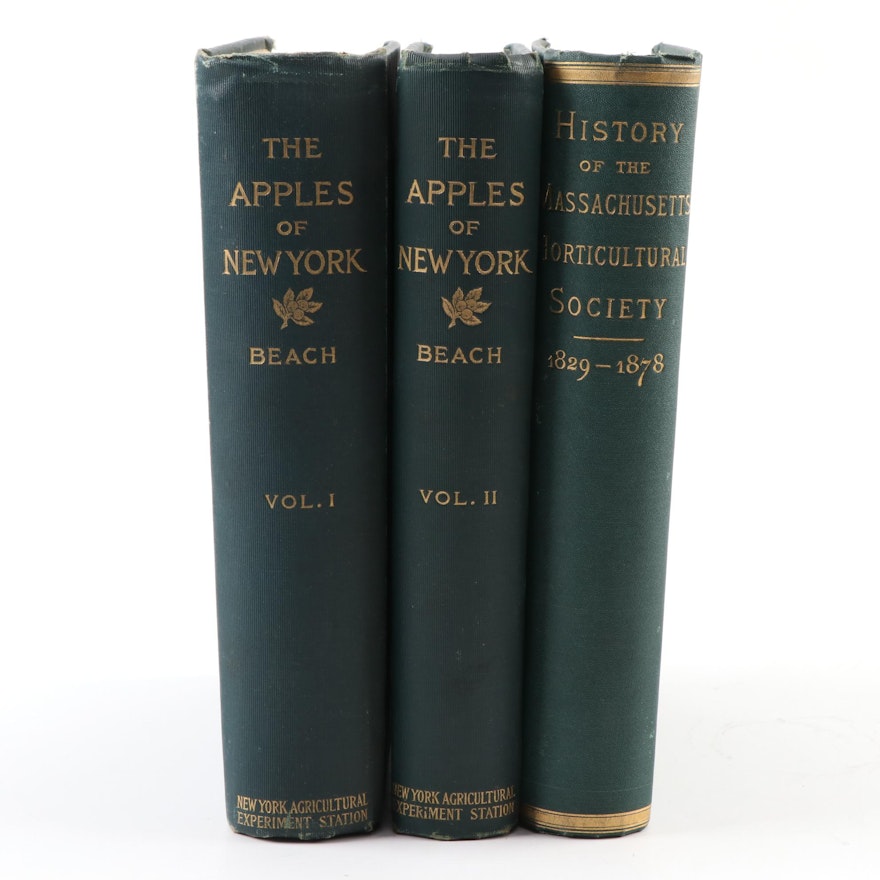 "The Apples of New York" Two-Volume Set by S. A. Beach and More