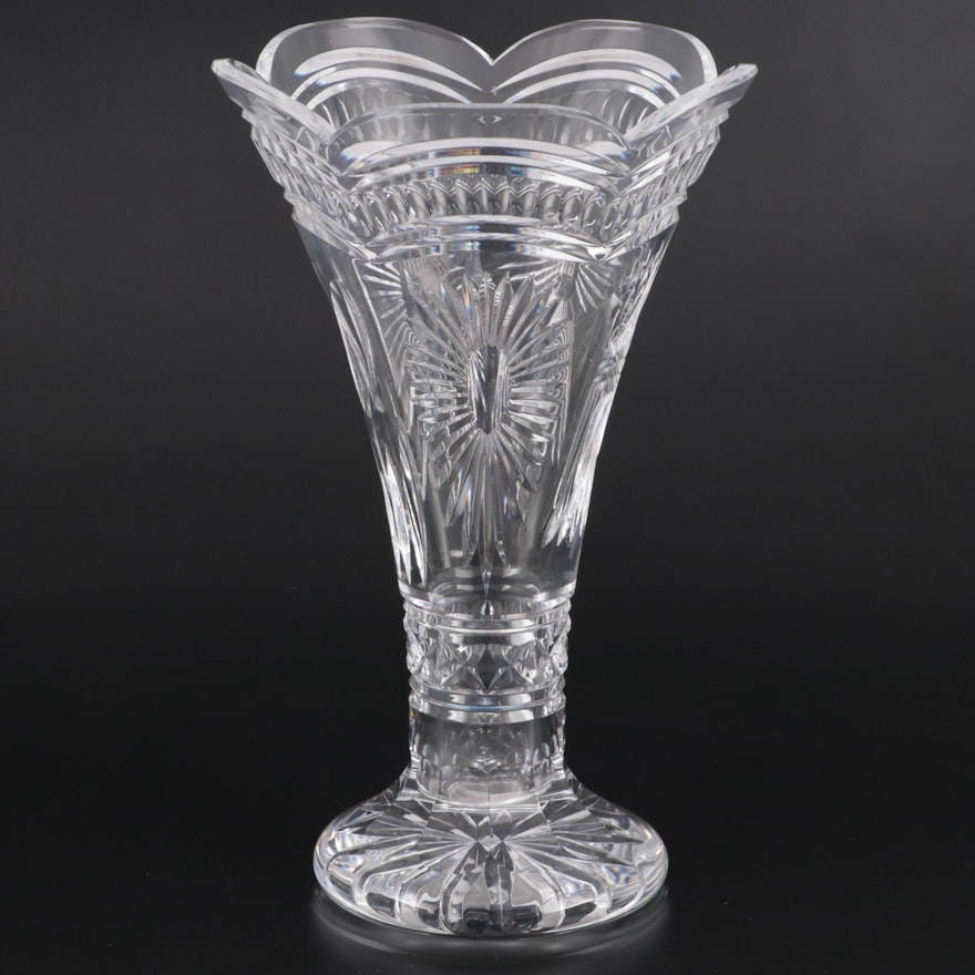 Waterford Crystal "Millennium Series" Statement Vase, Late 20th Century