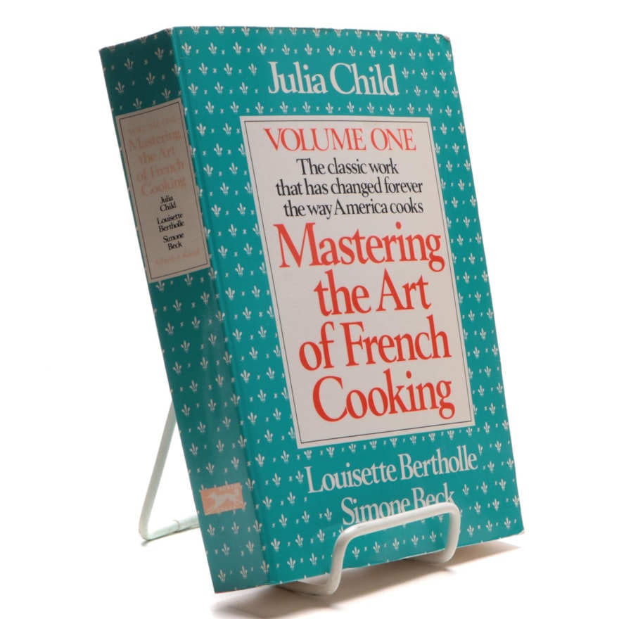 Signed "Mastering the Art of French Cooking" by Julia Child et al., 1990