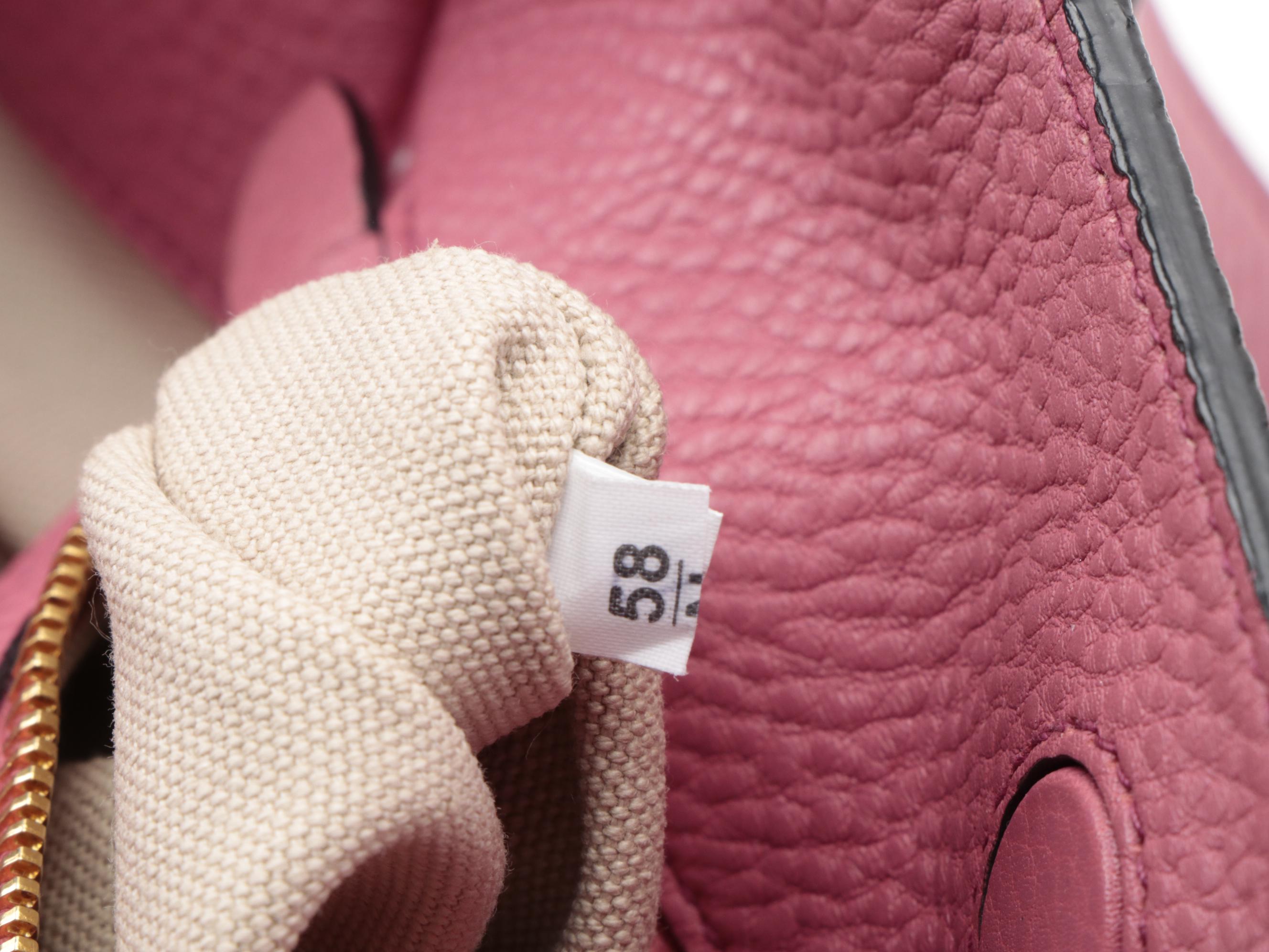 Prada Pink Vitello Daino Leather Small Tote