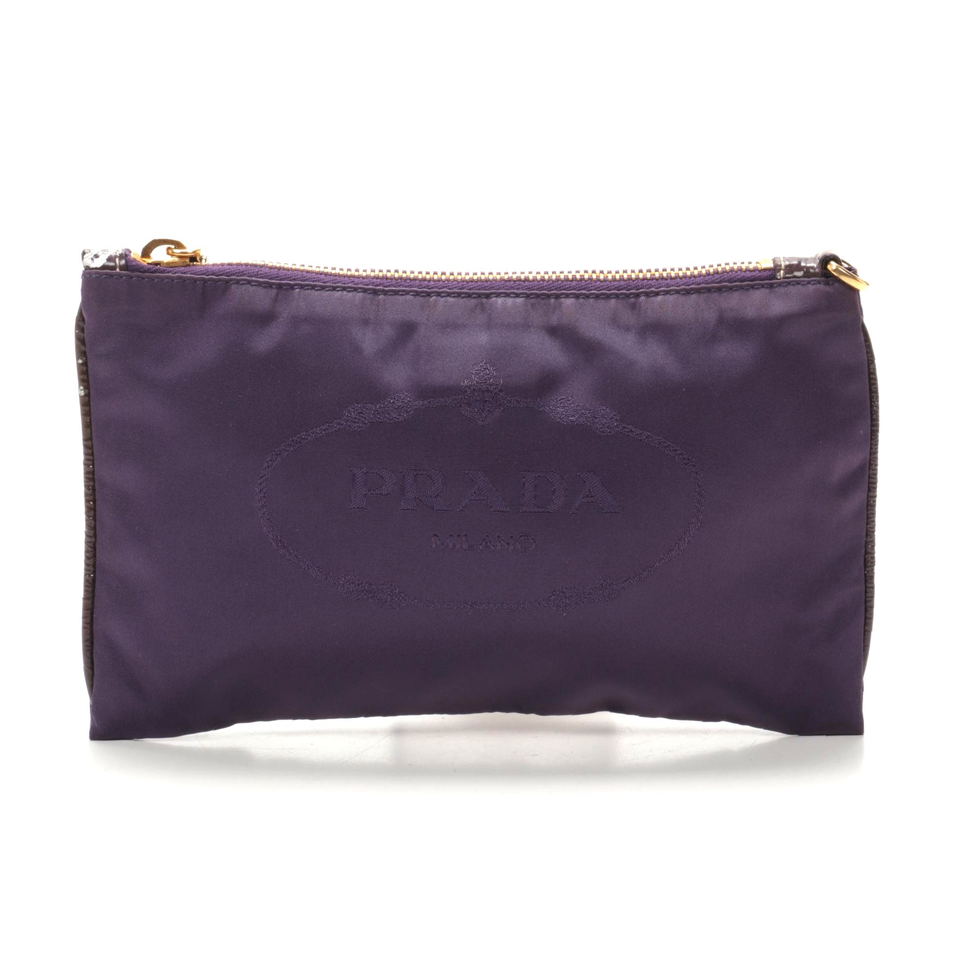 Prada Pochette in Purple Canapa Nylon