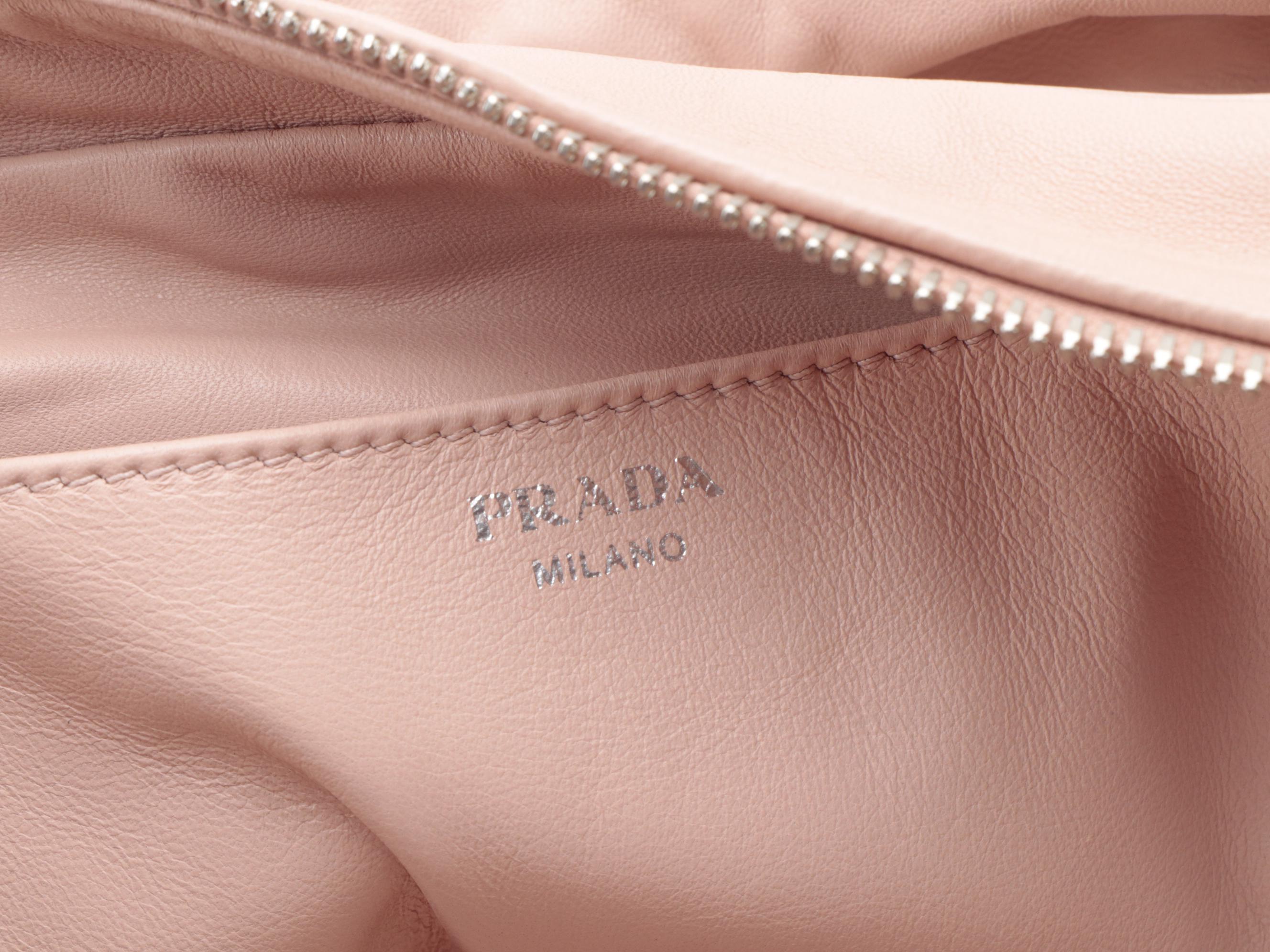 Prada Bauletto Pink Calf Leather Two-Way Top Handle Bag