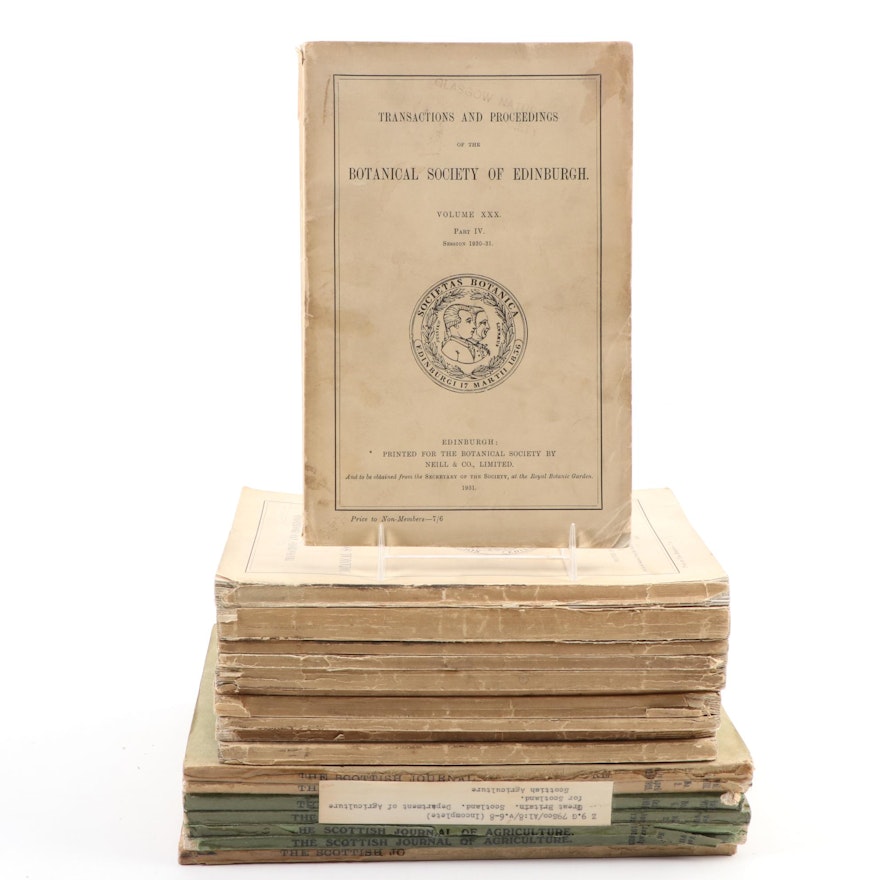Scottish Botanical and Agricultural Periodicals, Early/Mid 20th Century