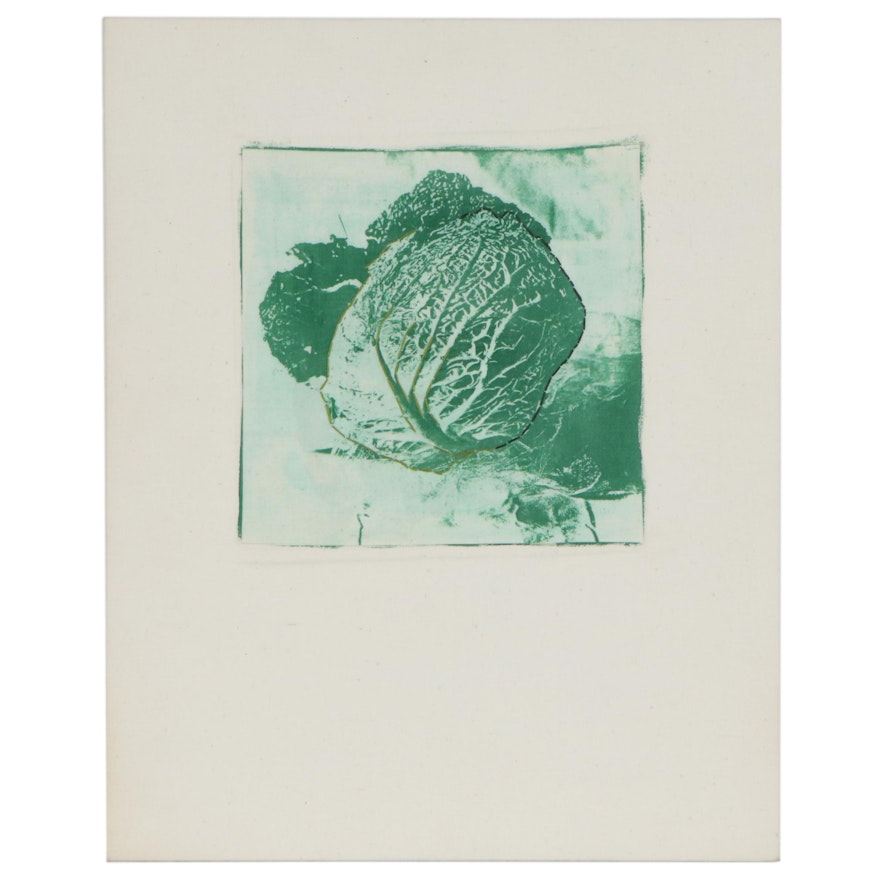 Betty Hahn Mixed Media Print "Cabbage," 1973
