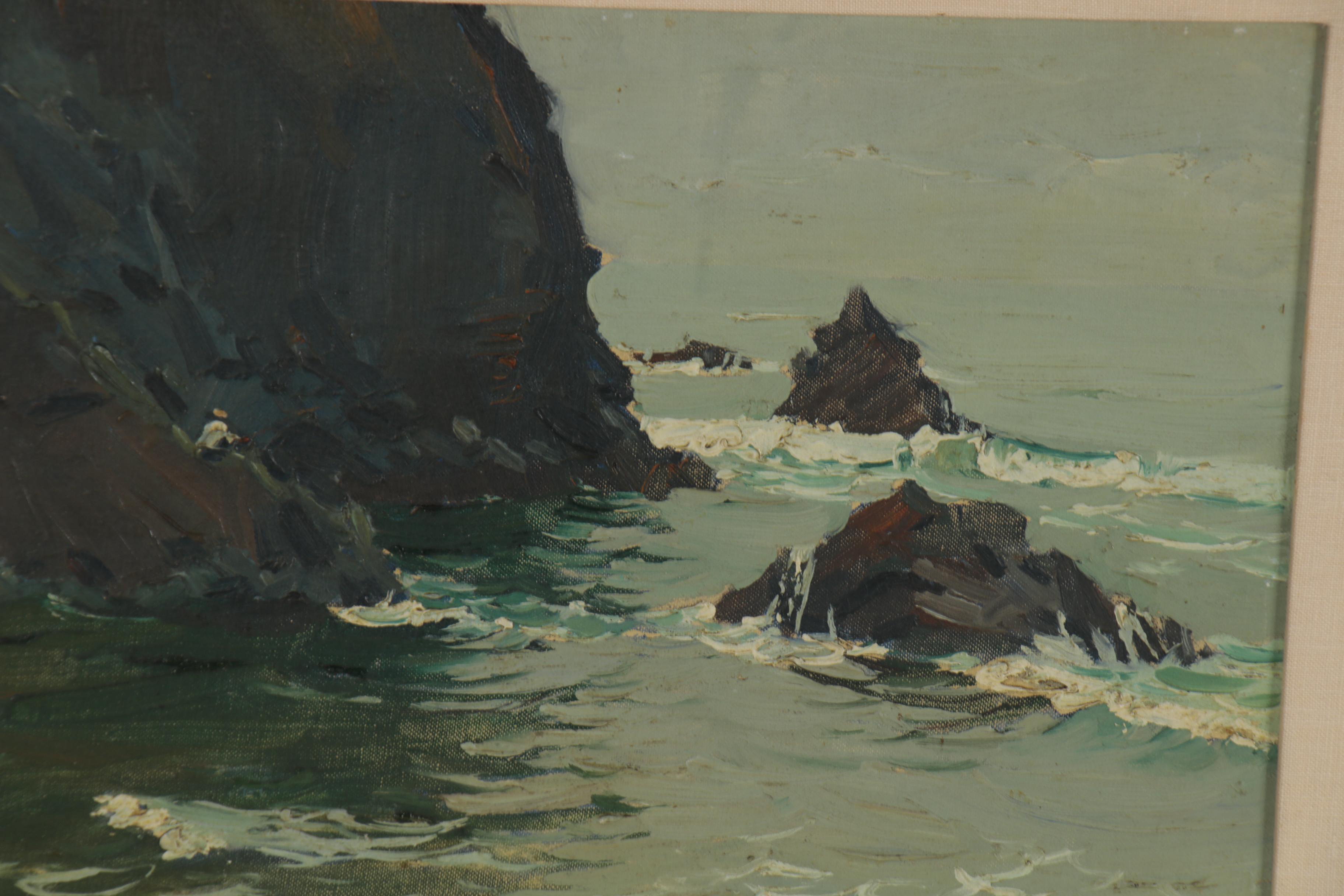 Edmond J. Fitzgerald Oil Painting "Arch Cape, Oregon Coast"