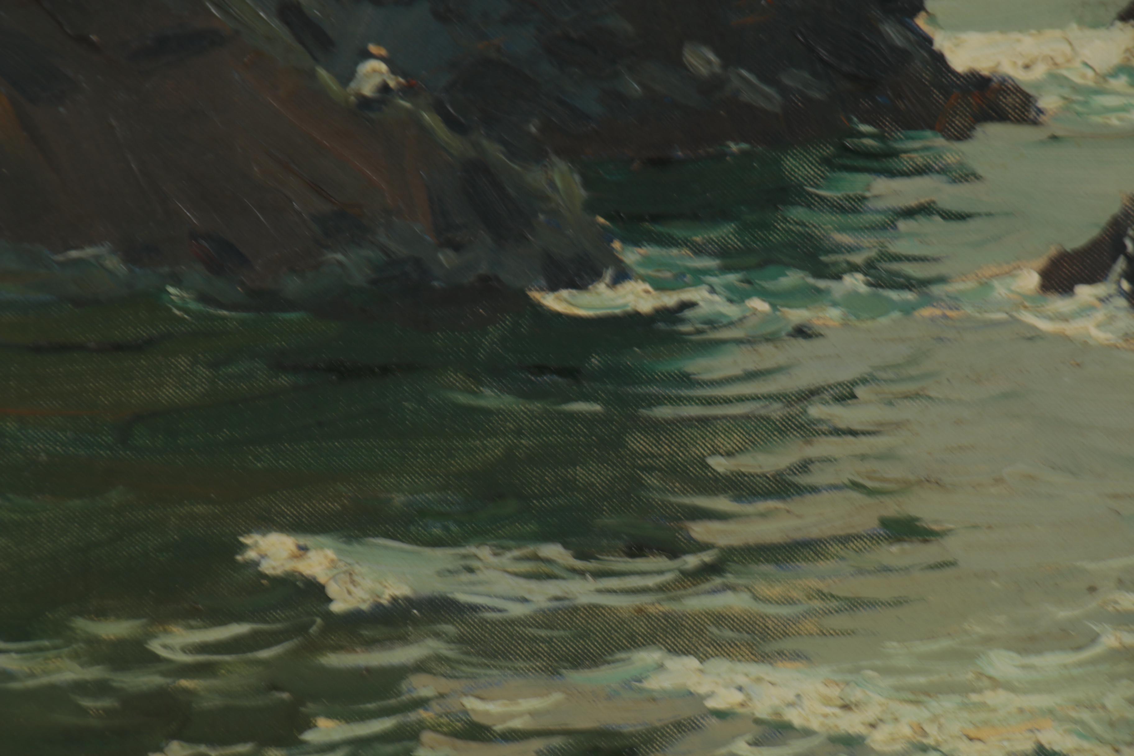 Edmond J. Fitzgerald Oil Painting "Arch Cape, Oregon Coast"