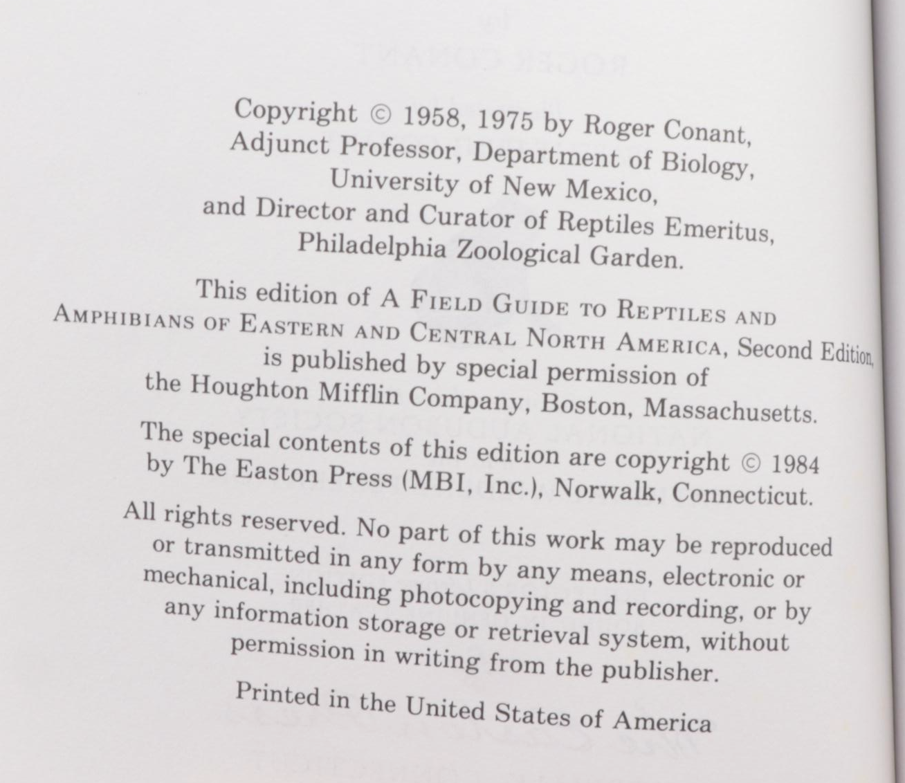Easton Press Roger Tory Peterson Field Guides Series, Late 20th Century