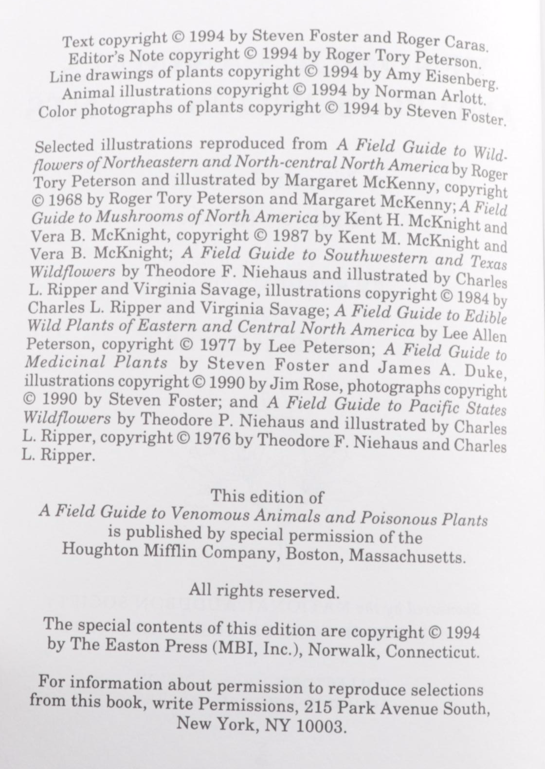 Easton Press Roger Tory Peterson Field Guides Series, Late 20th Century