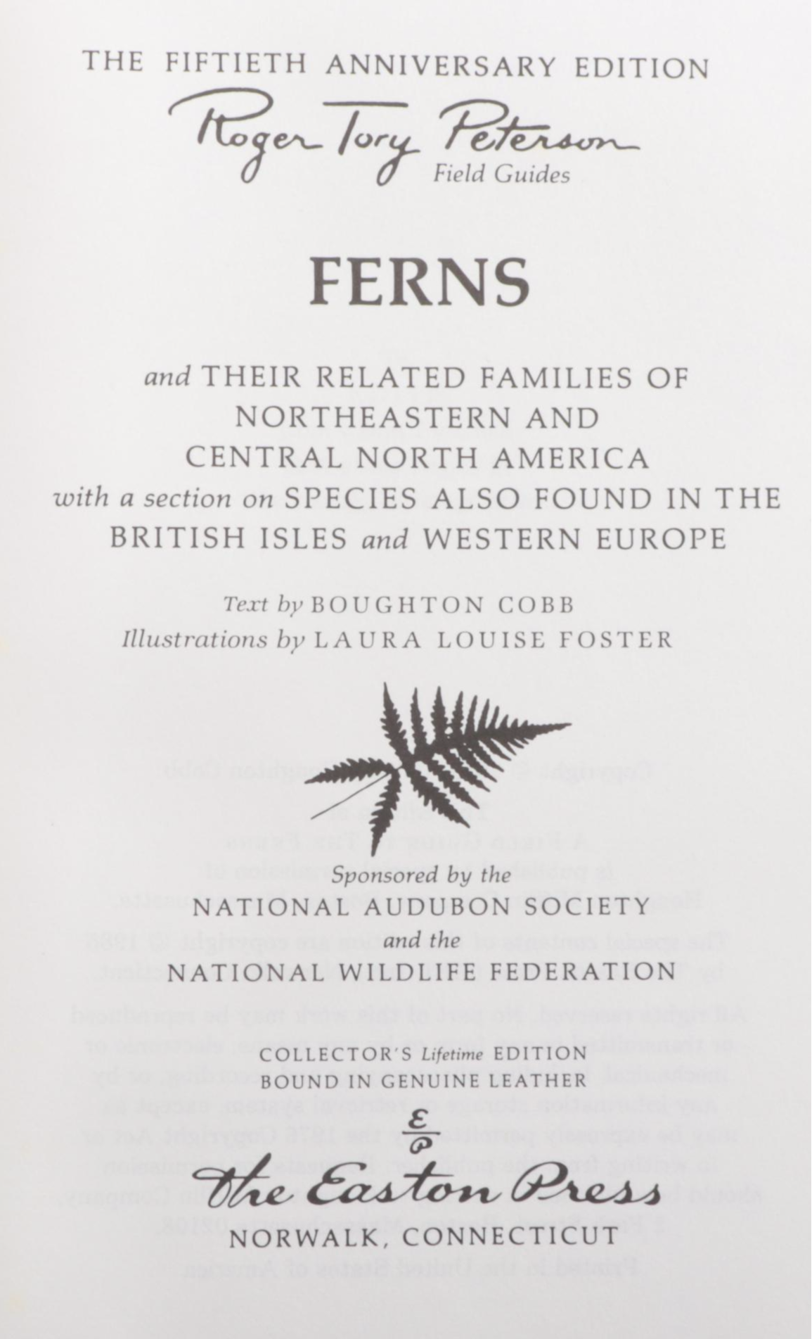 Easton Press Roger Tory Peterson Field Guides Series, Late 20th Century