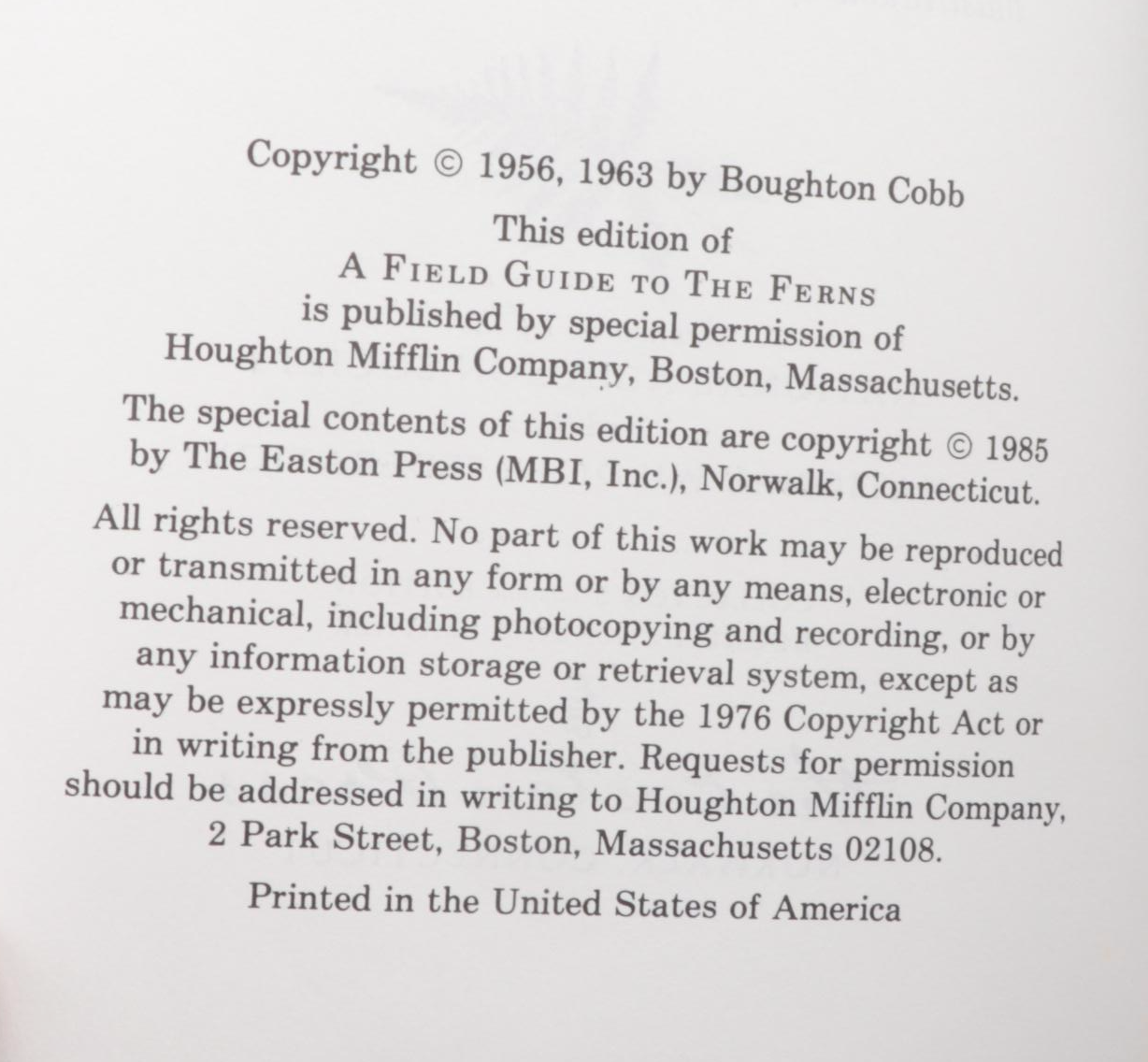 Easton Press Roger Tory Peterson Field Guides Series, Late 20th Century
