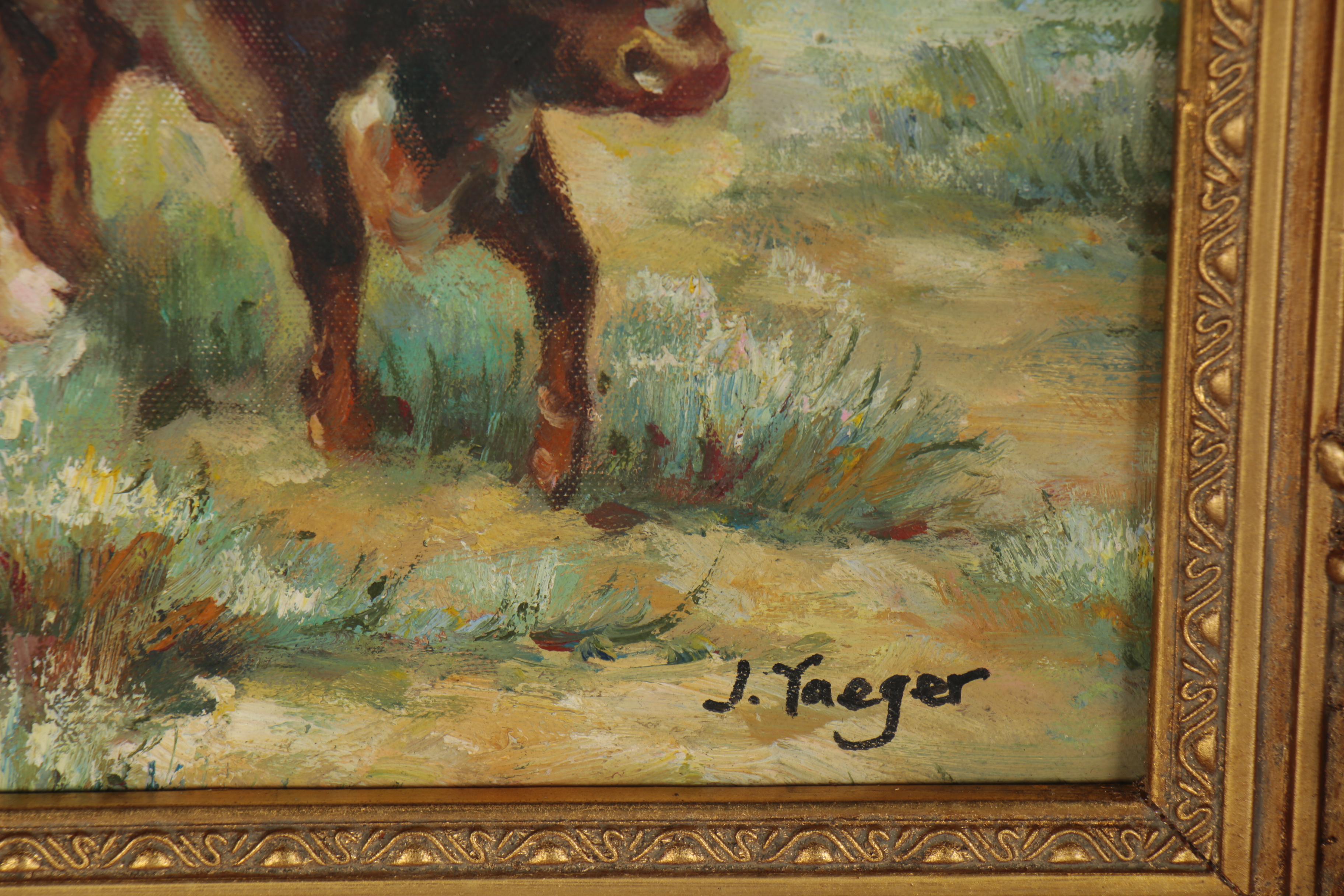 Oil Painting after James E. Reynolds "The Head Honcho"