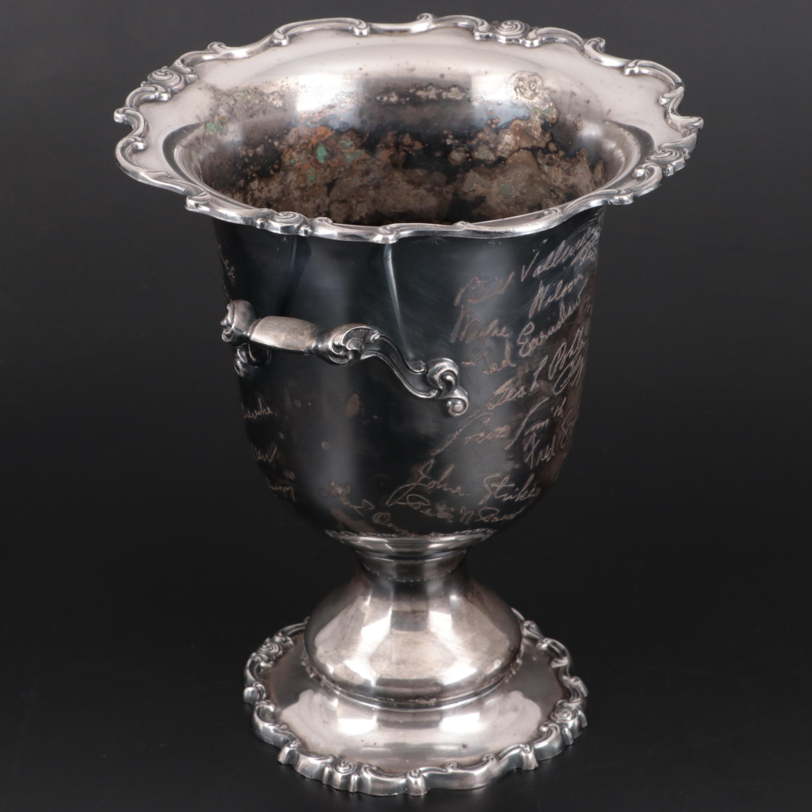 Gorham Commemorative "Rondo" Silver Plated Wine Cooler