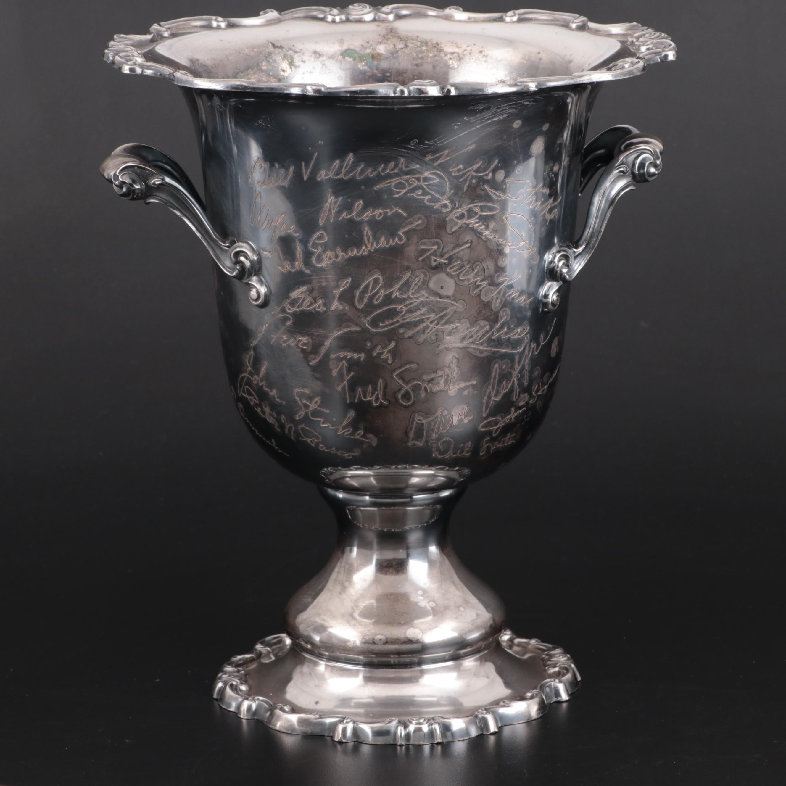 Gorham Commemorative "Rondo" Silver Plated Wine Cooler