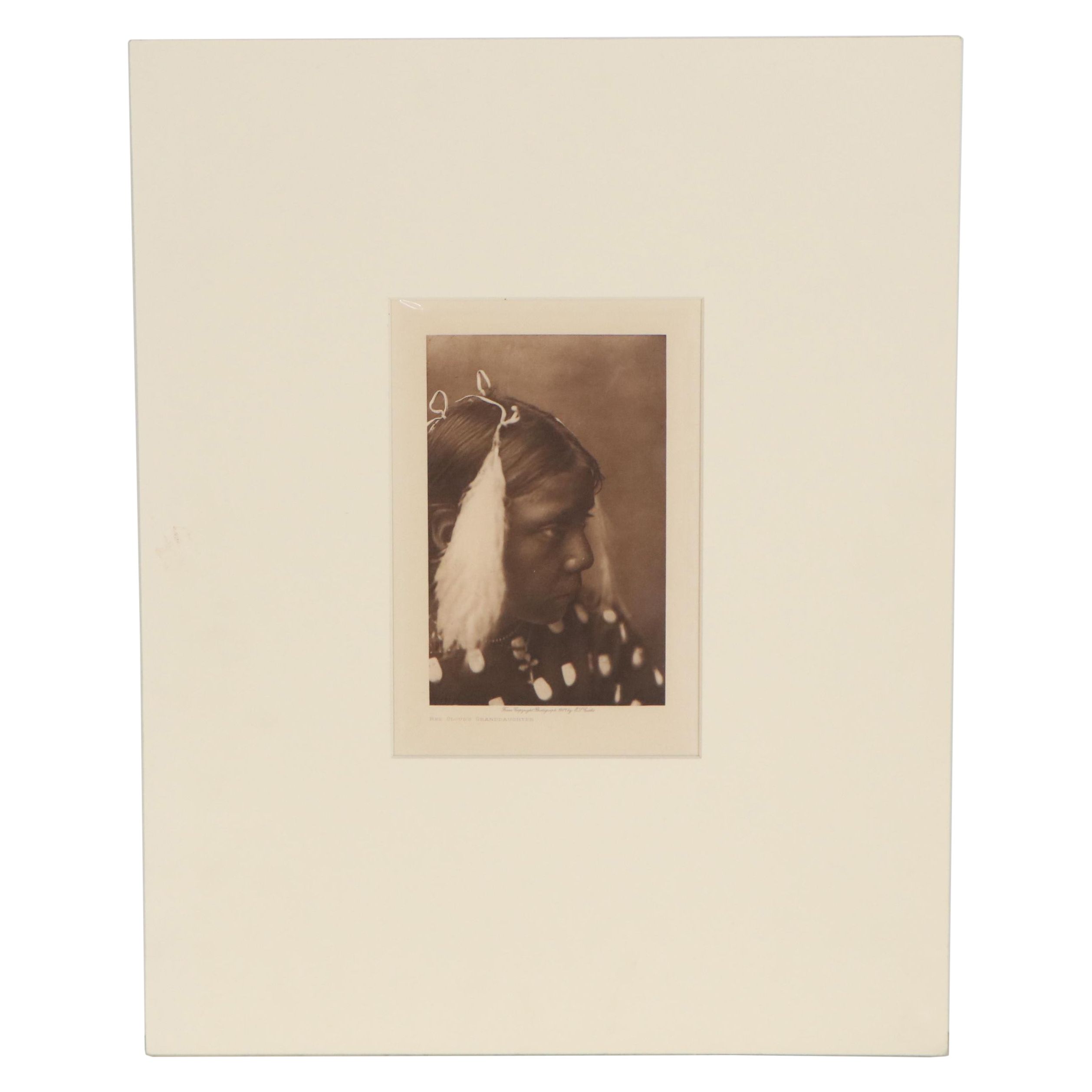 Photogravure after Edward S. Curtis "Red Cloud's Granddaughter"