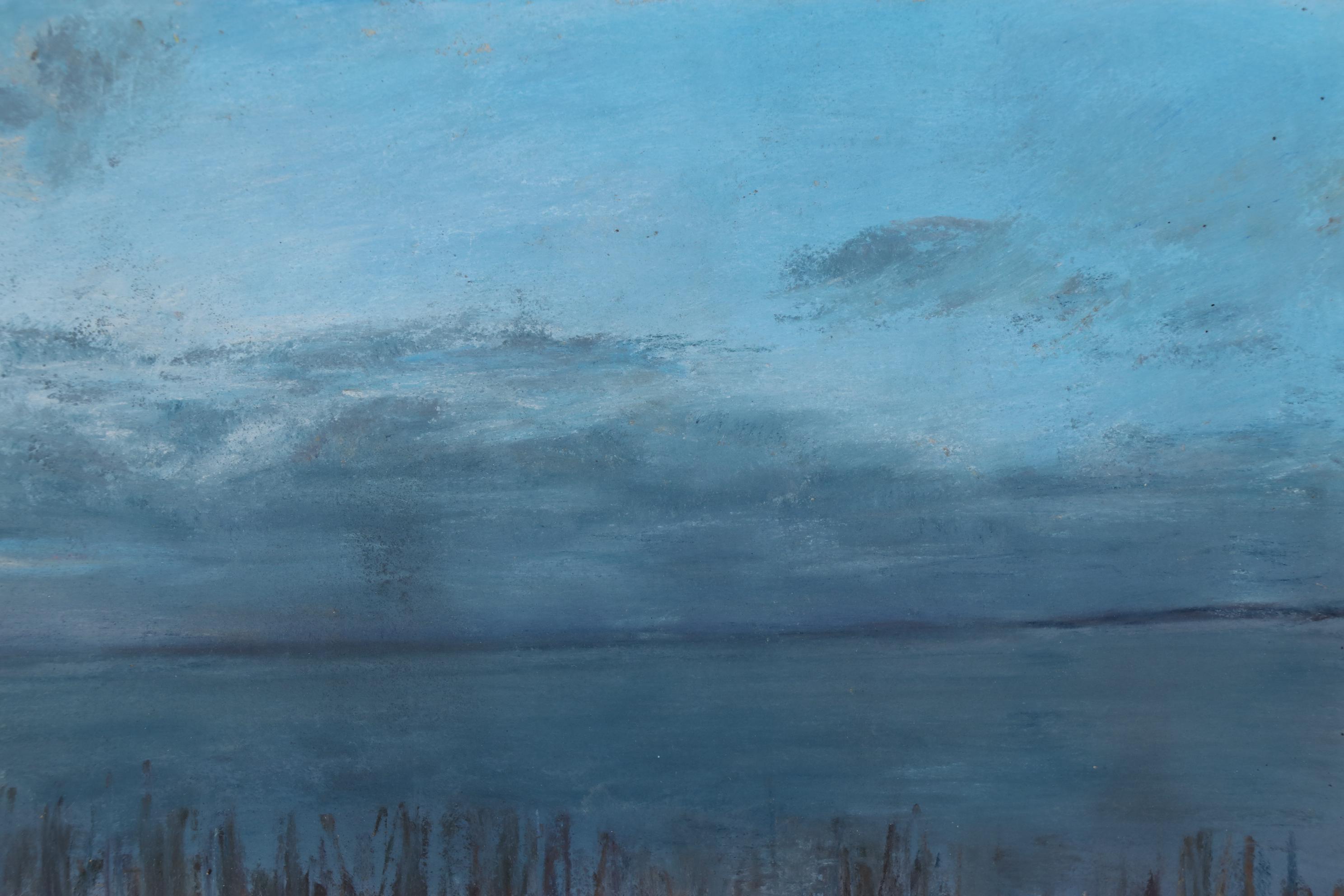 Susan Singer Oil Pastel Drawing "Lavender Light," 2020