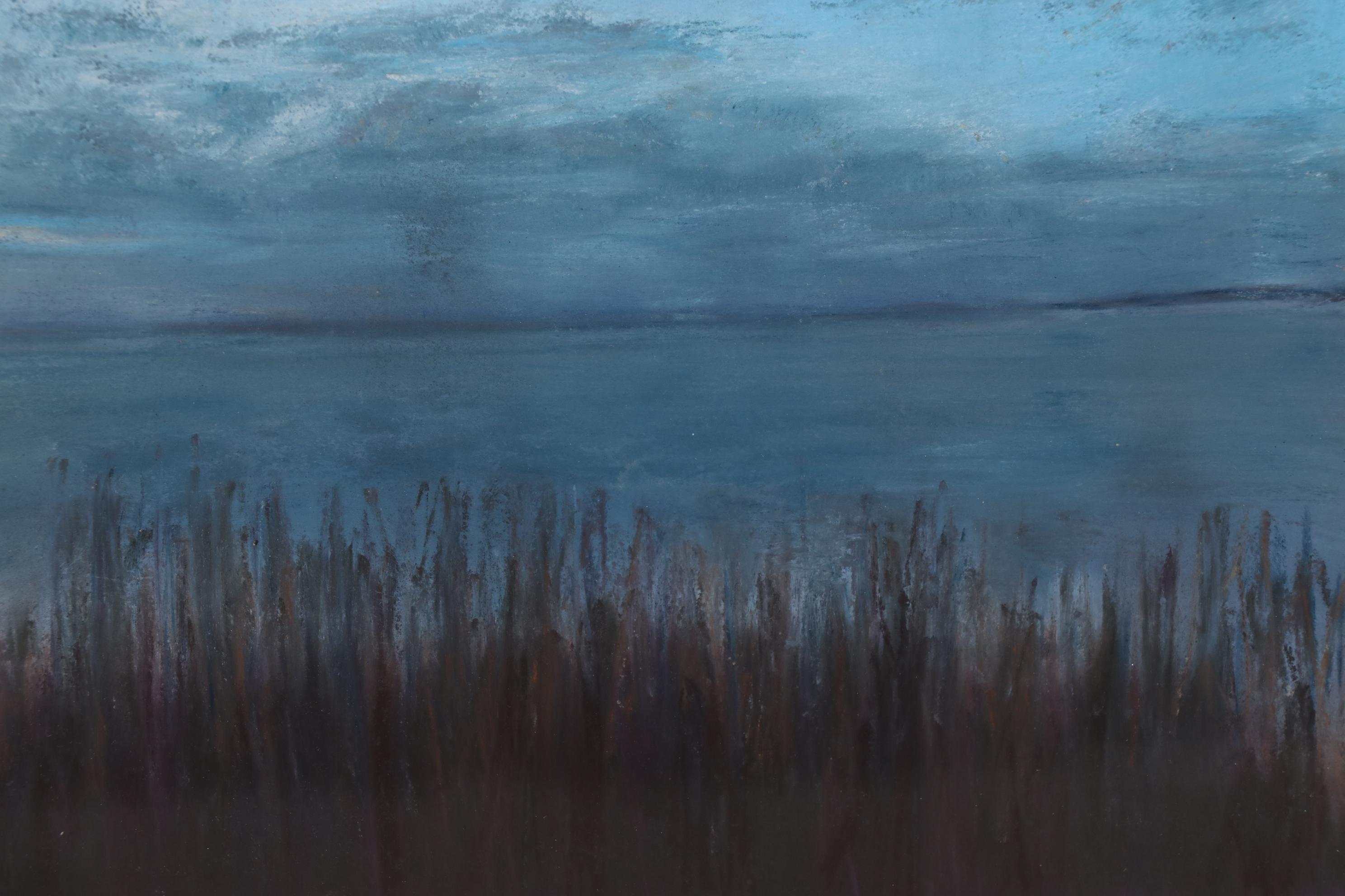 Susan Singer Oil Pastel Drawing "Lavender Light," 2020